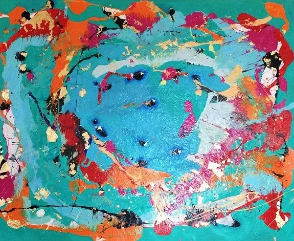 "Mardi Gras Indians" 2015 48" x 60" SOLD