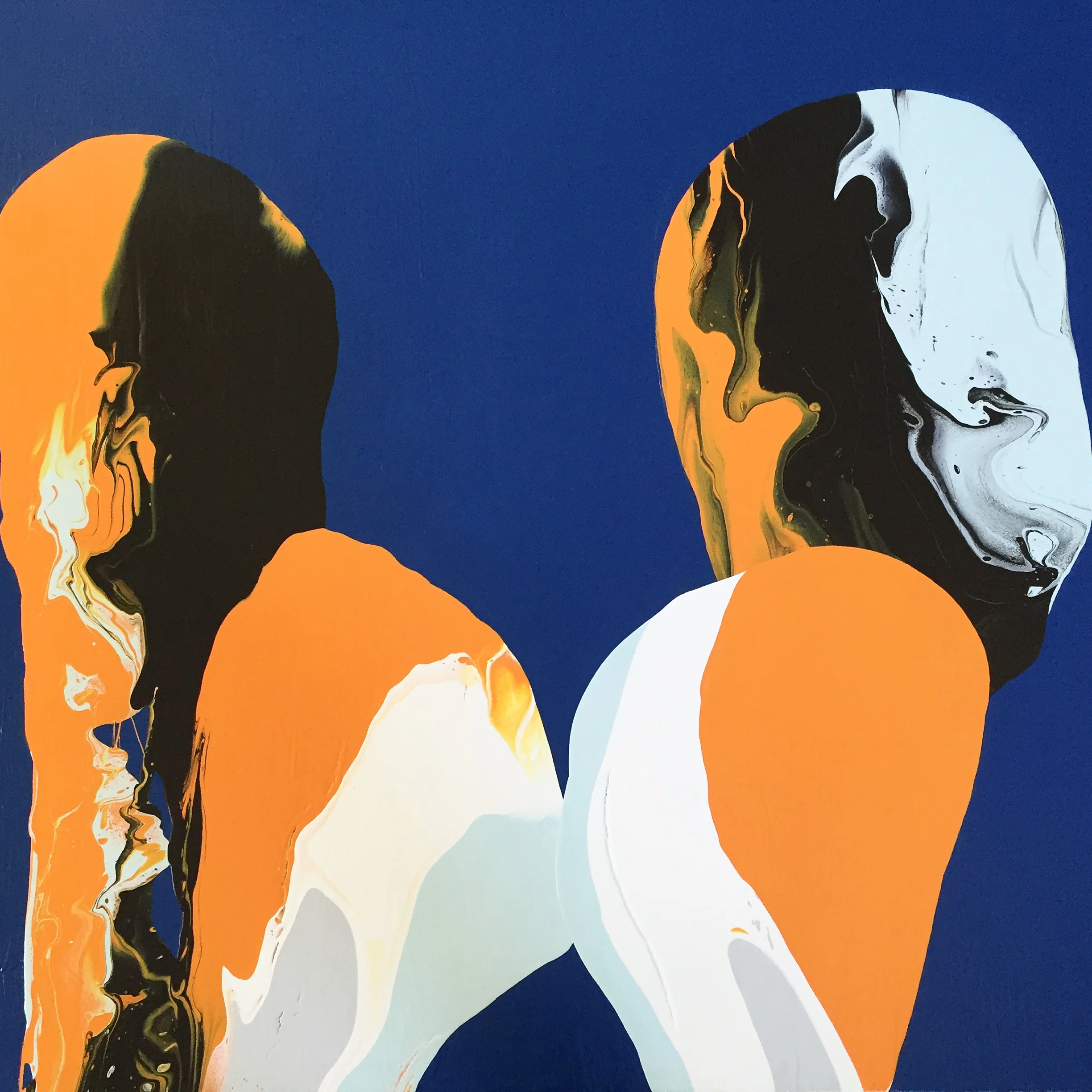 Funky Faberge Series 48"x60" mixed media SOLD