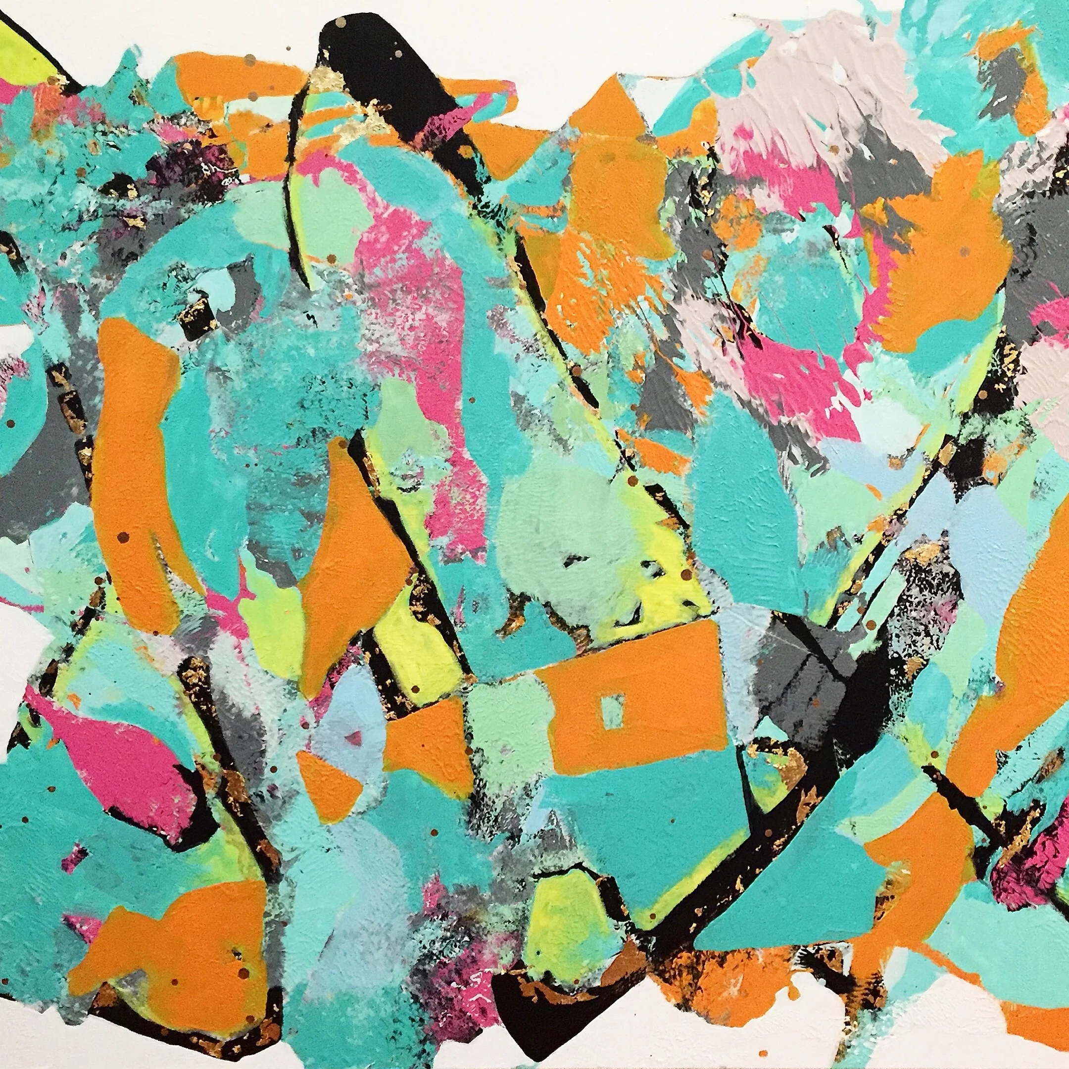 The Great Gold Reef Series 48" x 60" mixed media SOLD