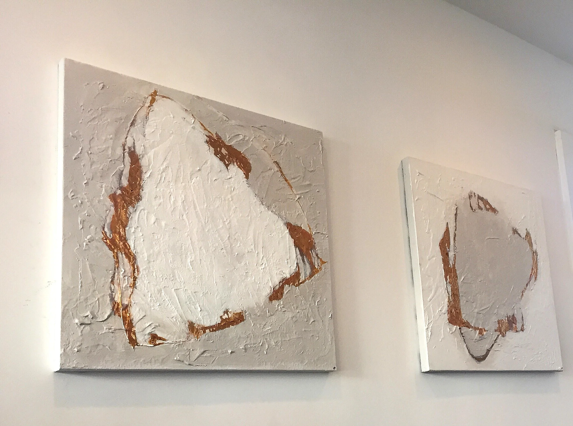 Shark Tooth Series 30" x 30" mixed media 