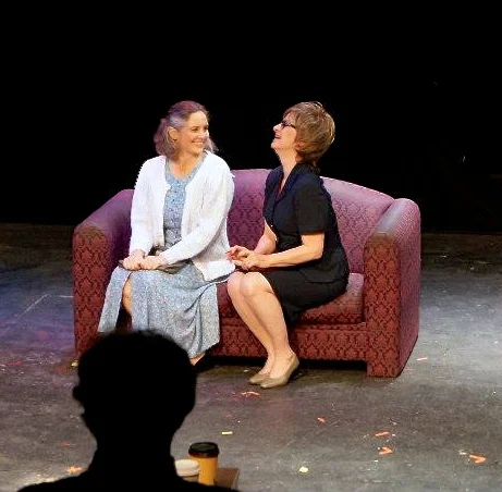 Saskya (left) performing at Risley Theatre.
