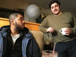 Daniel directing Darryle Johnson (AWI Alum) in the proof of concept of his feature film, Stationed At Home