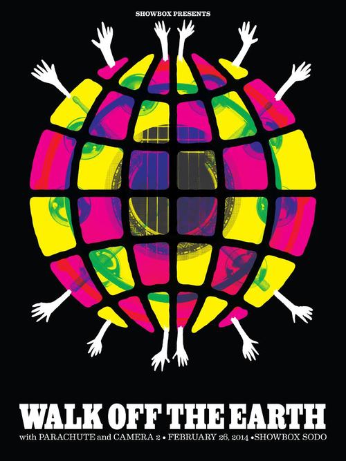 Walk Off The Earth: Silkscreened Concert Poster