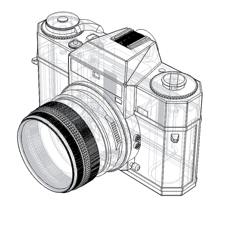 Isometric Wireframe View
