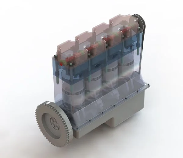 Rendered Transparent Isometric View