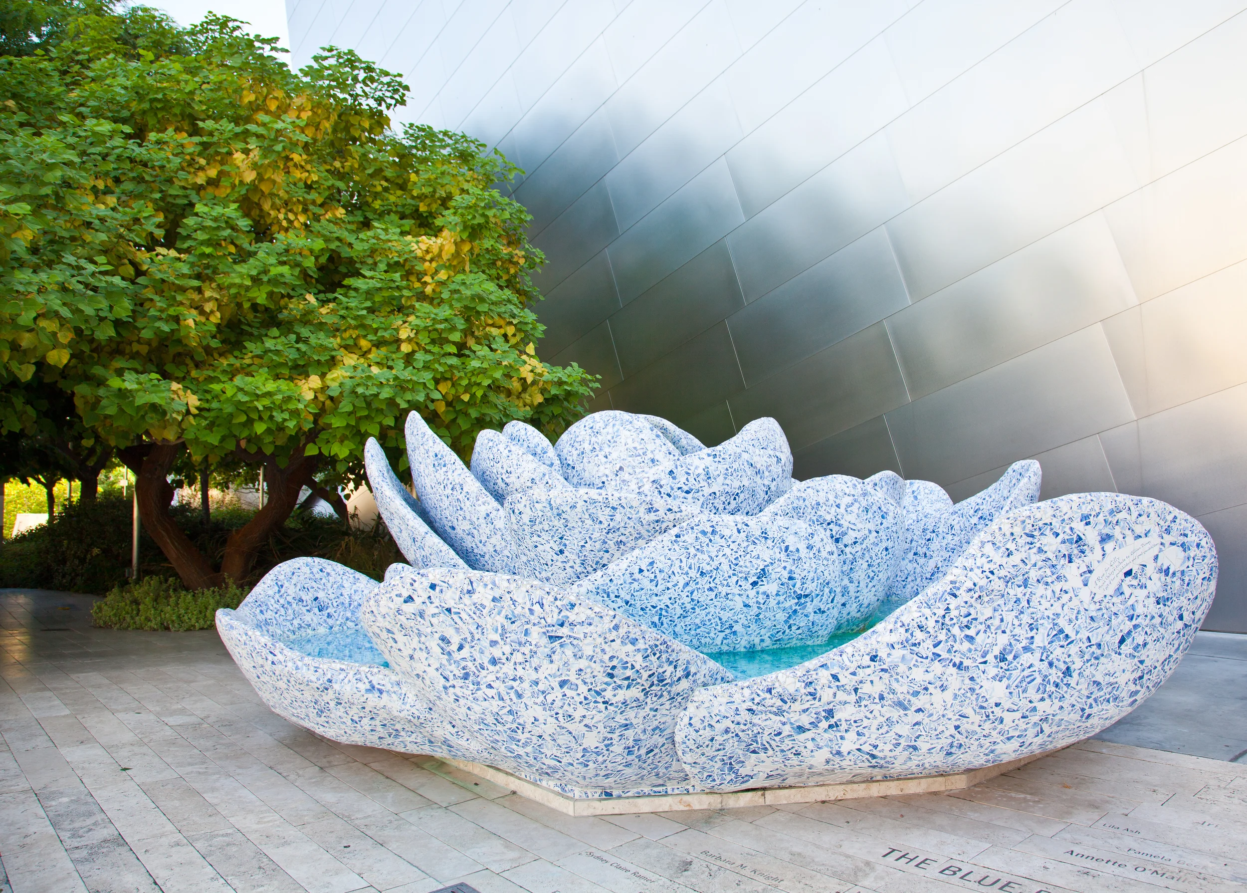 The garden at the Walt Disney Concert Hall 