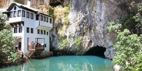 Blagaj Tekke near Vrelo Bune and Blagaj villageg