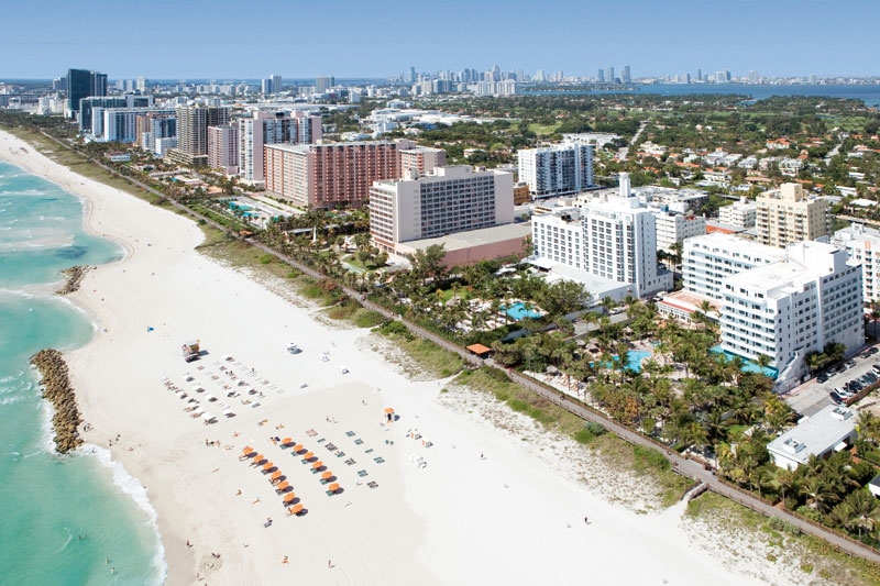 Aeriall view of South Beach