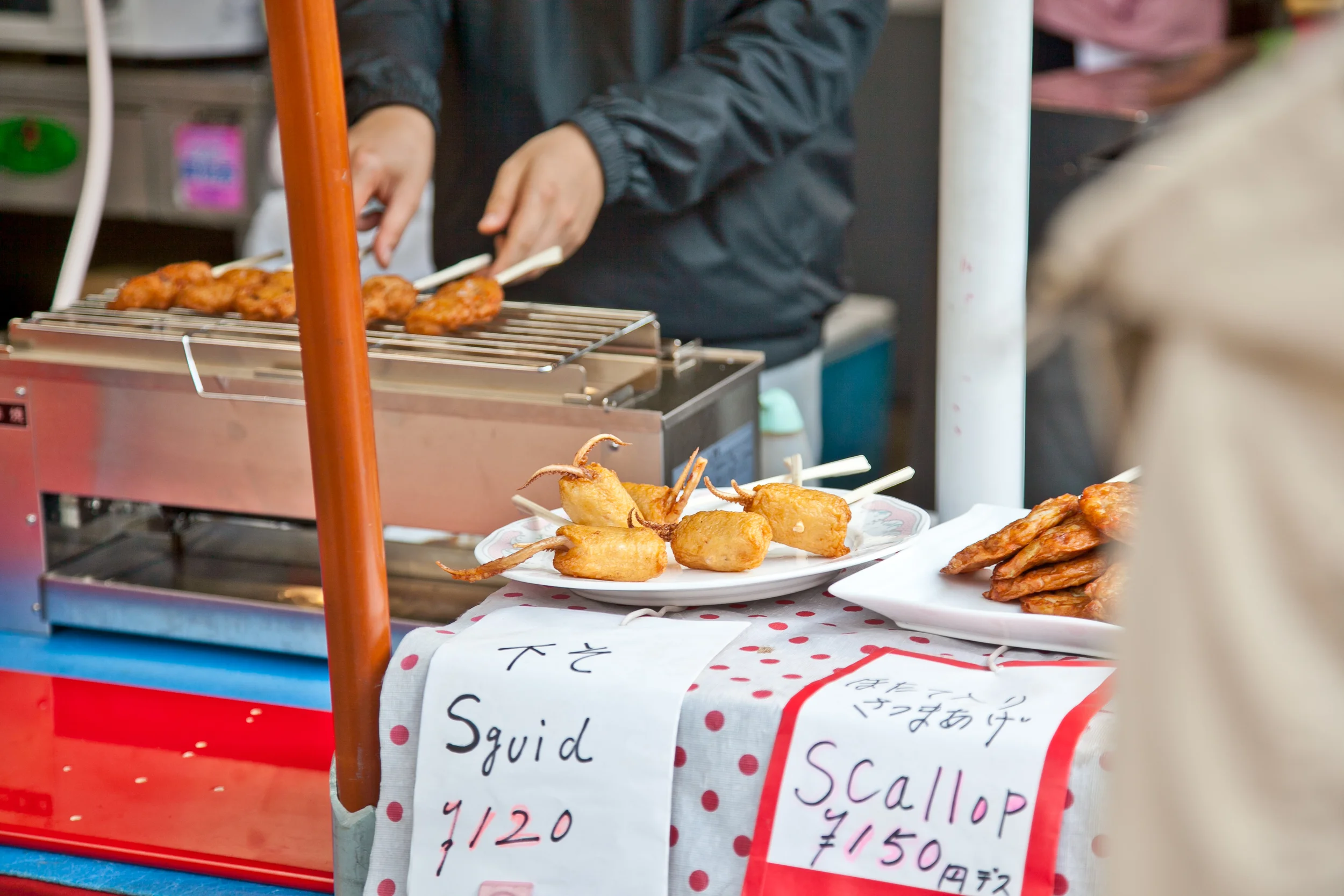The outer market of the Tsukiji Fish Market -- where you can find retail shops, street vendors & restaurants! 