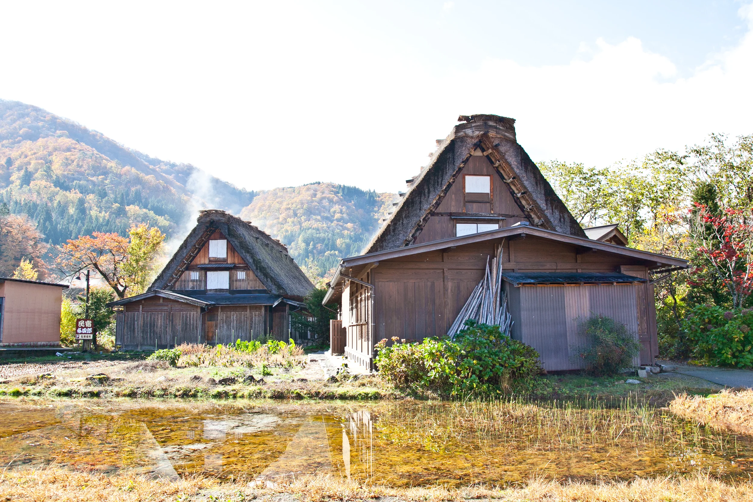 Shirakawa-go is known for its gassho style farmhouses. Gassho meas "hands in prayer"