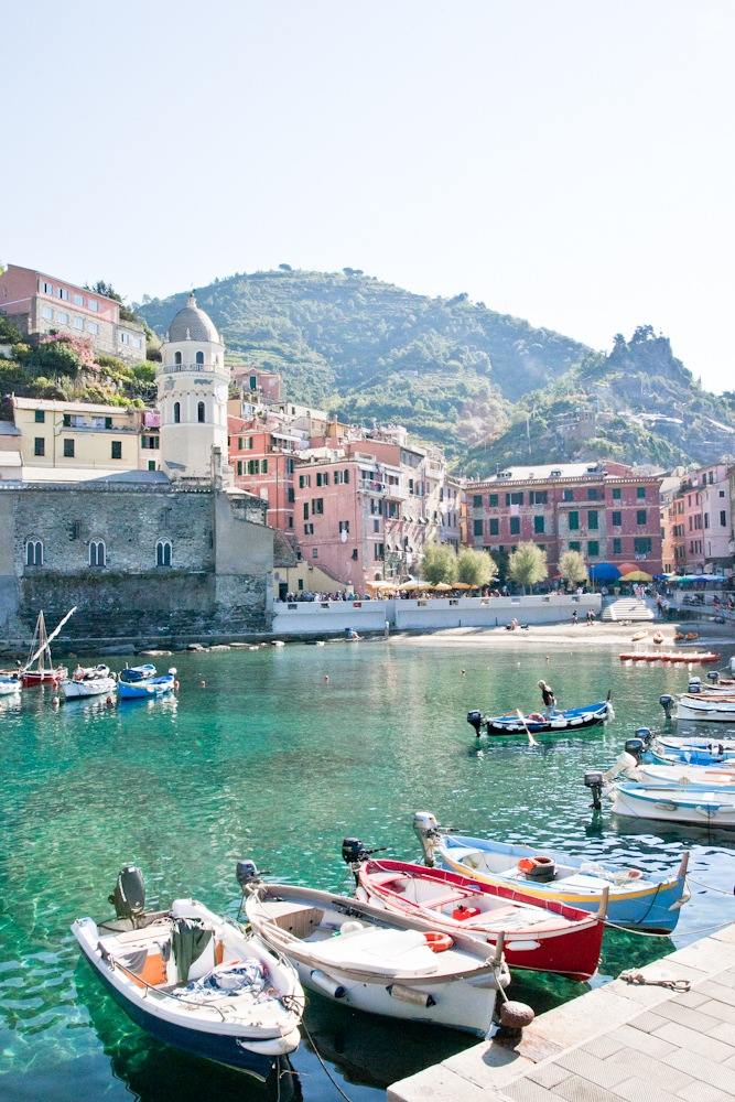 The marina in the town of Vernazza