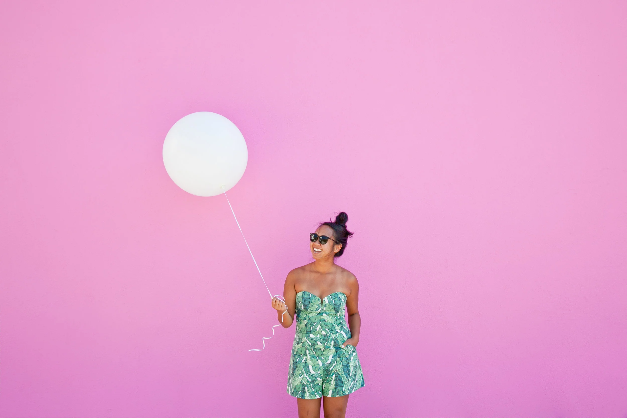 Pink wall at Paul Smith on Melrose Avenue