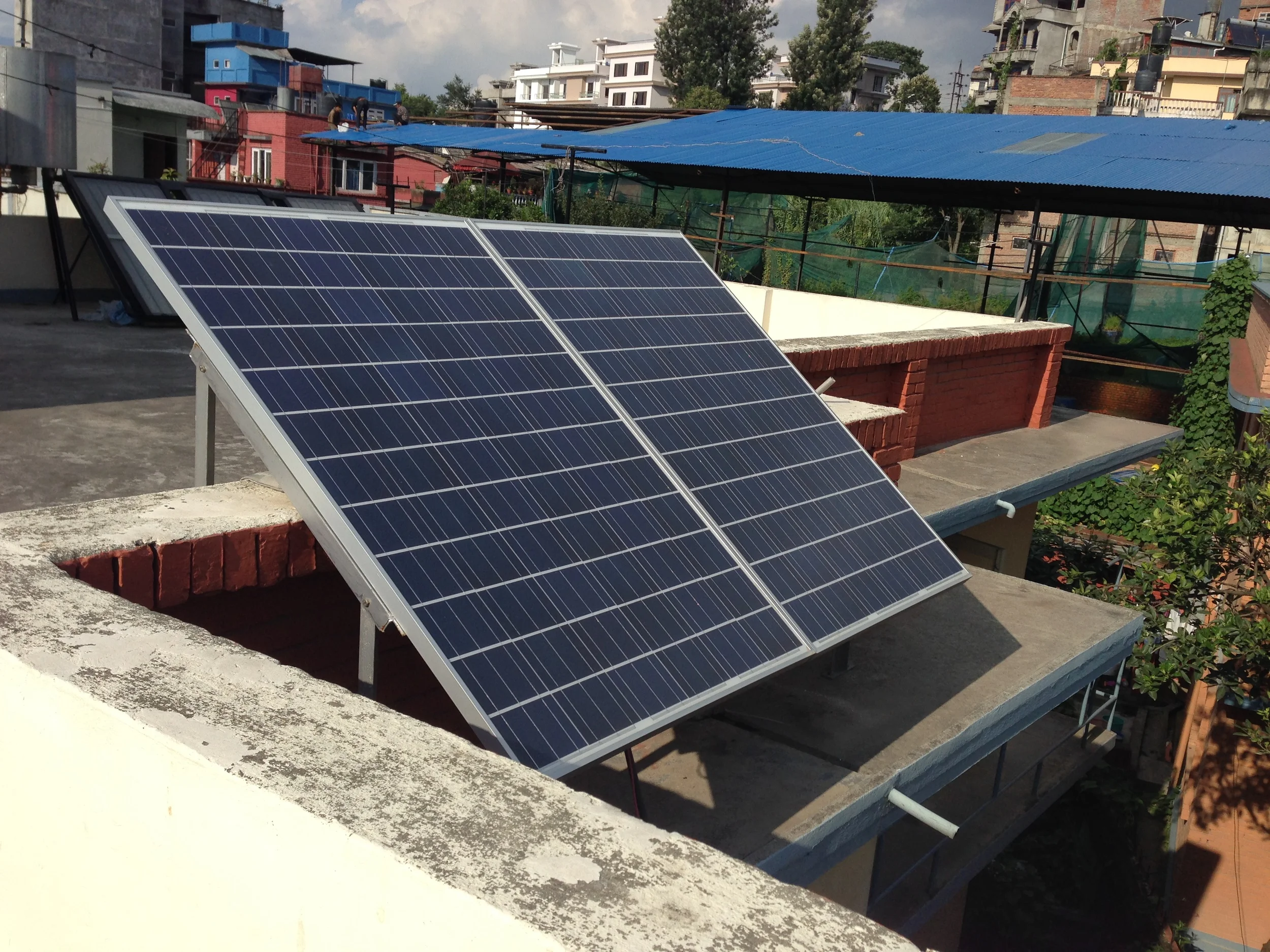 Solar backup at the office