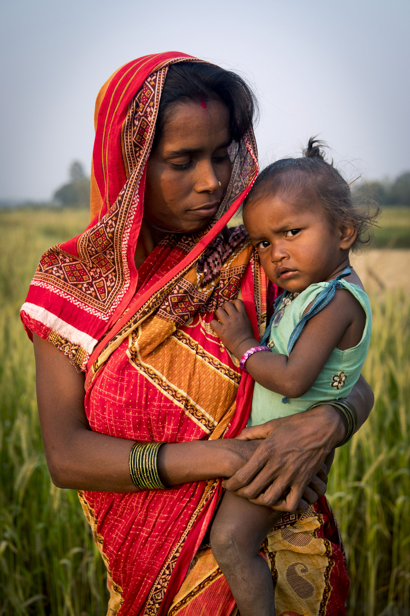 Mother and daughter in Saptari, Nepal. Photographed by Brendan Davis