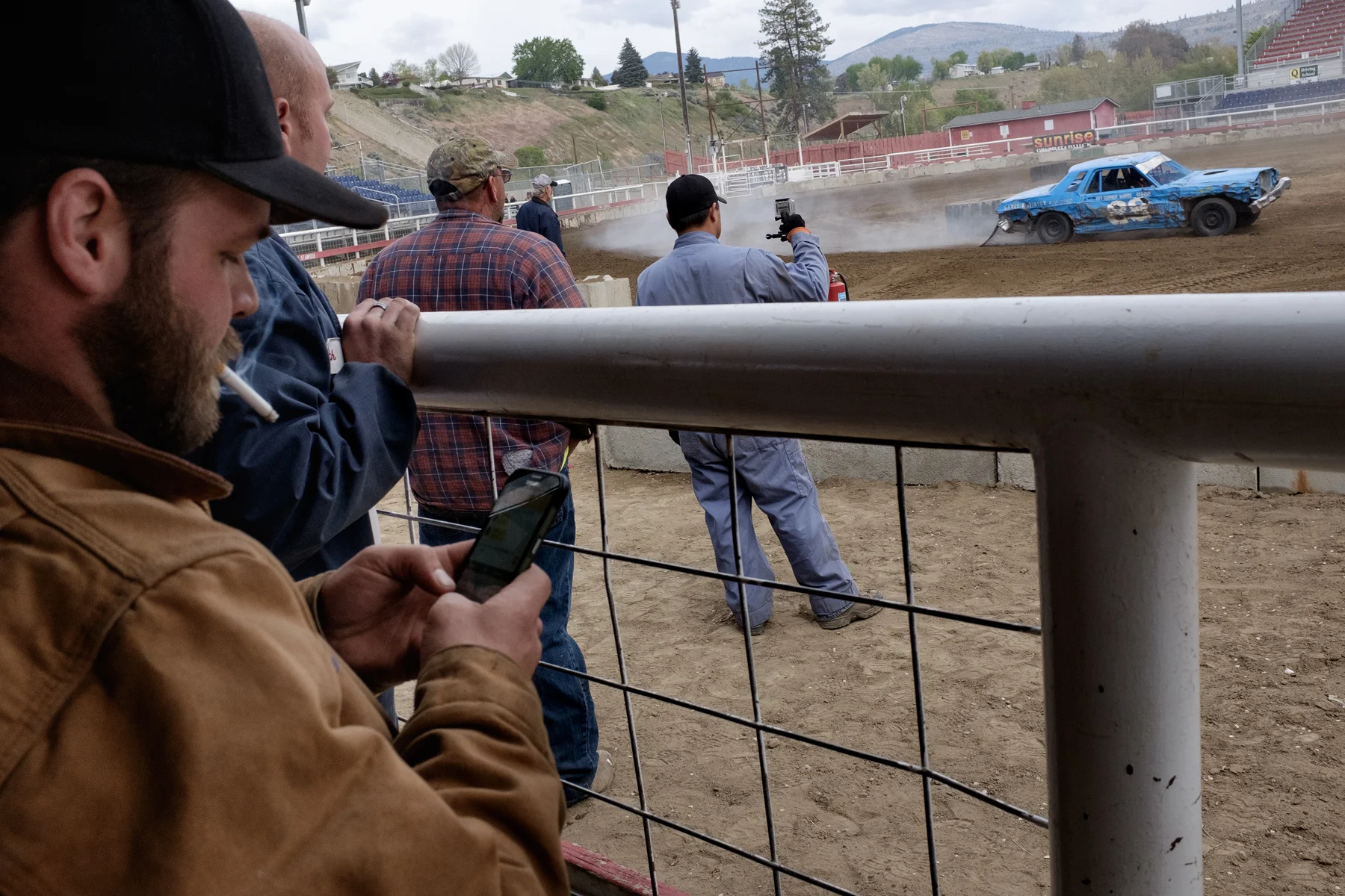 Trackside at the derby. Omak, Washington, USA. Image ©Connor Stefanison