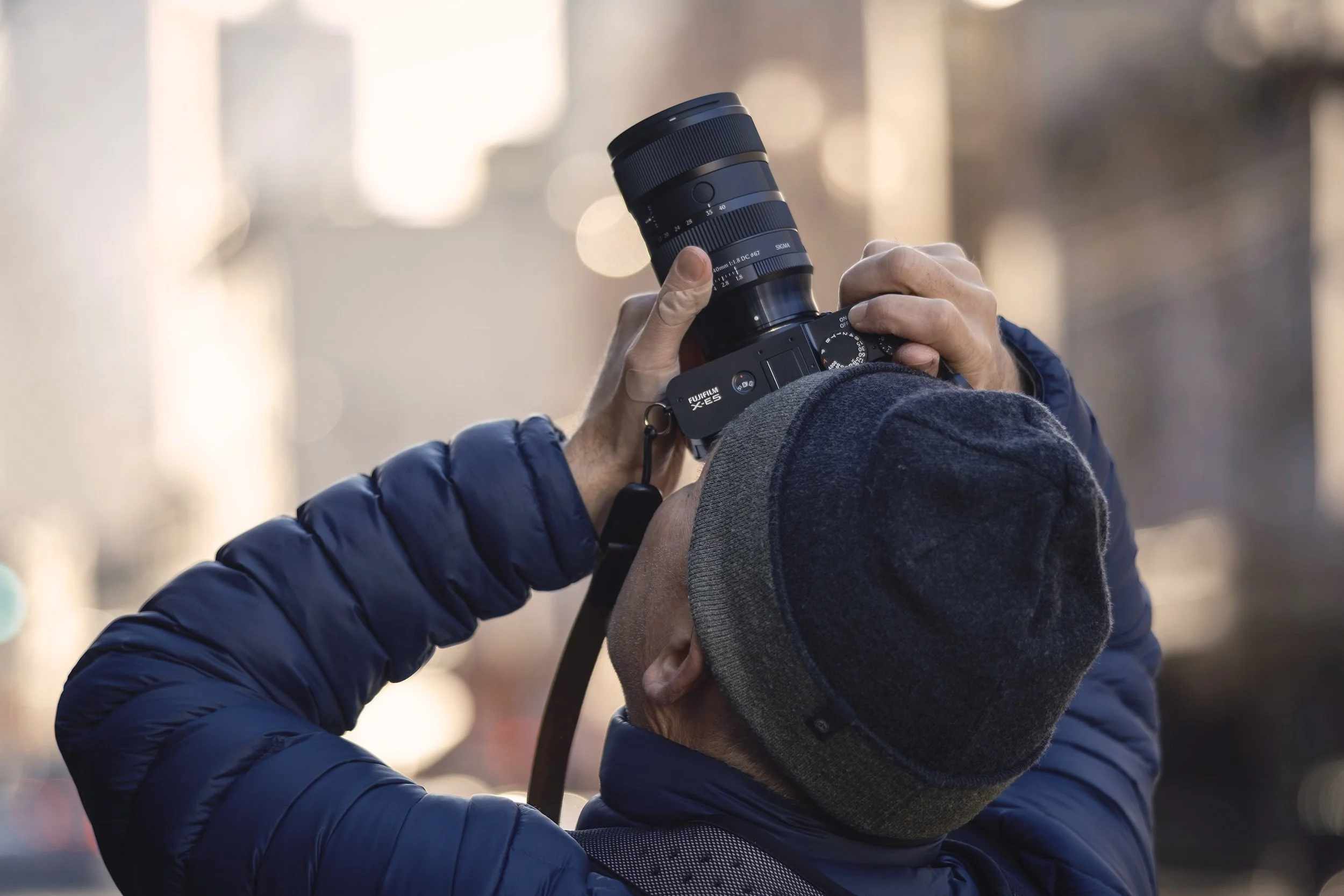 Sigma 17-40mm f/1.8 DC Art for Fujifilm X-Mount shown on the Fujifilm X-E5