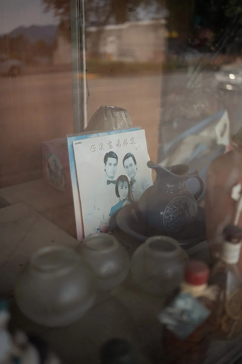 Window display along Kingsway in Vancouver.  Sample image from a Sigma 35mm f/1.4 DG II Art and Sony A7V.