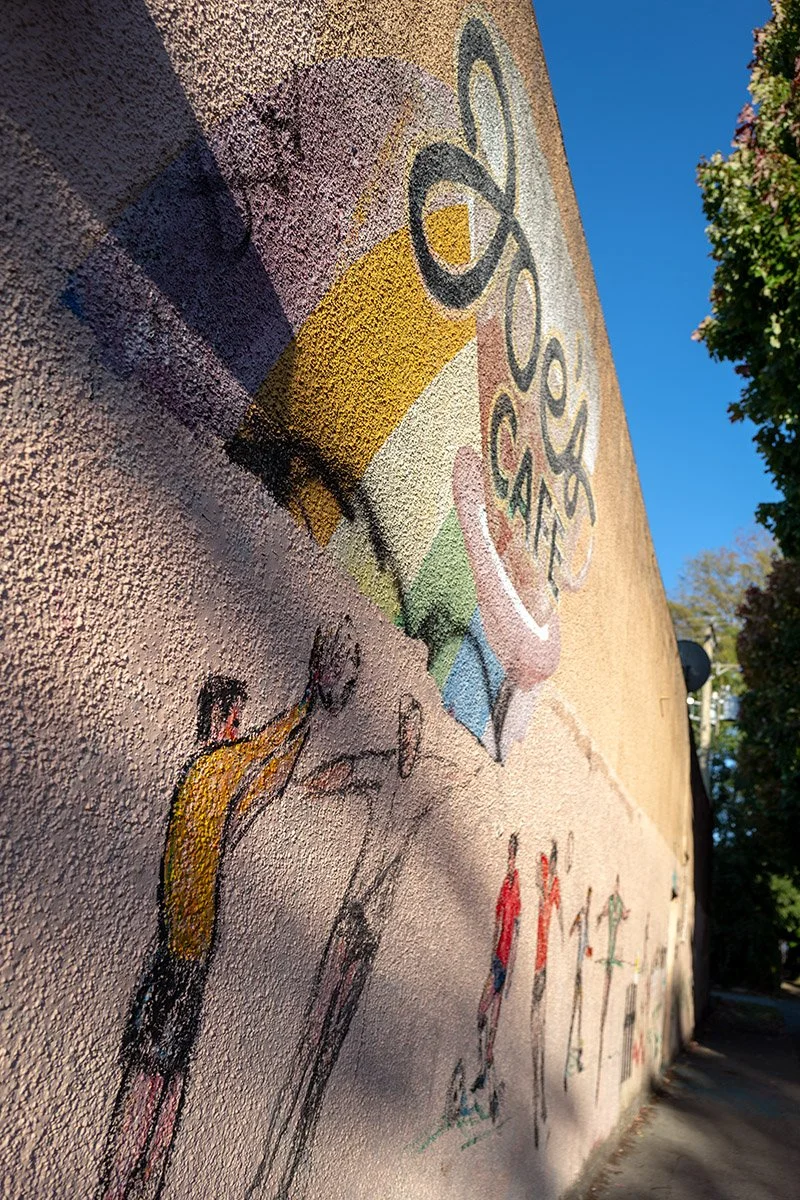 Wall mural at Joe's Cafe on Commercial Drive in Vancouver. Sample image from a Leica Q Typ 116.