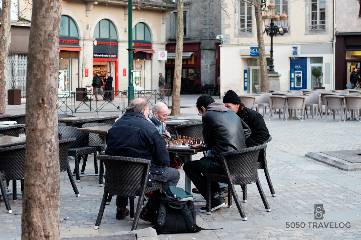 A game of chess at Gambetta Square