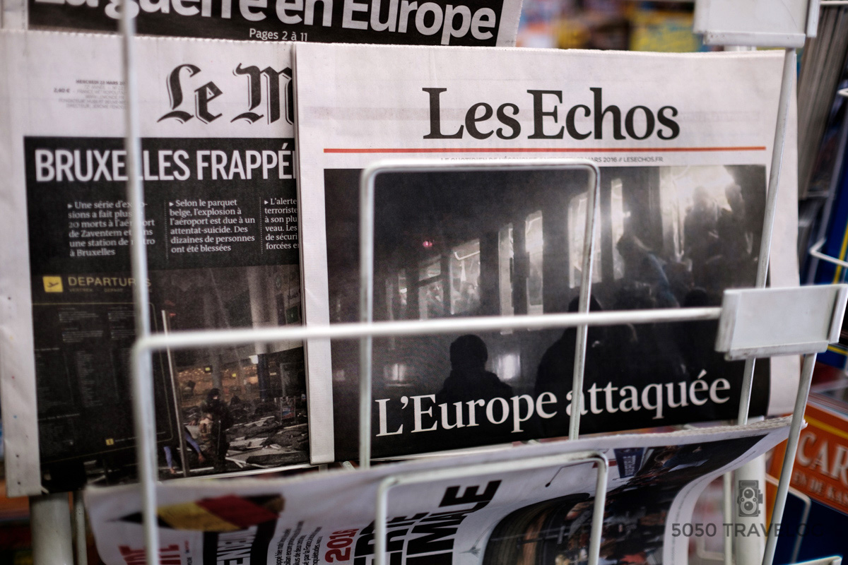 The day after the terrible attacks in Bruxelles