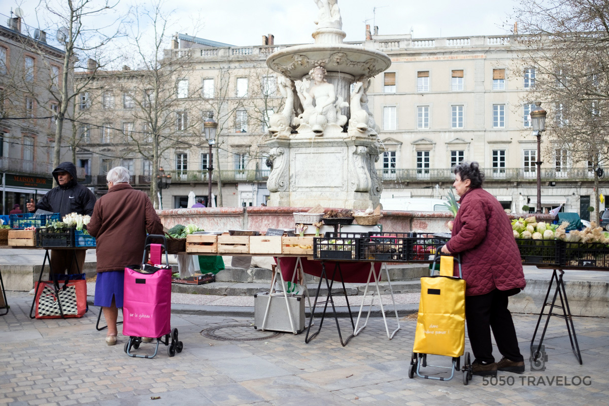 Market at Gambetta Square