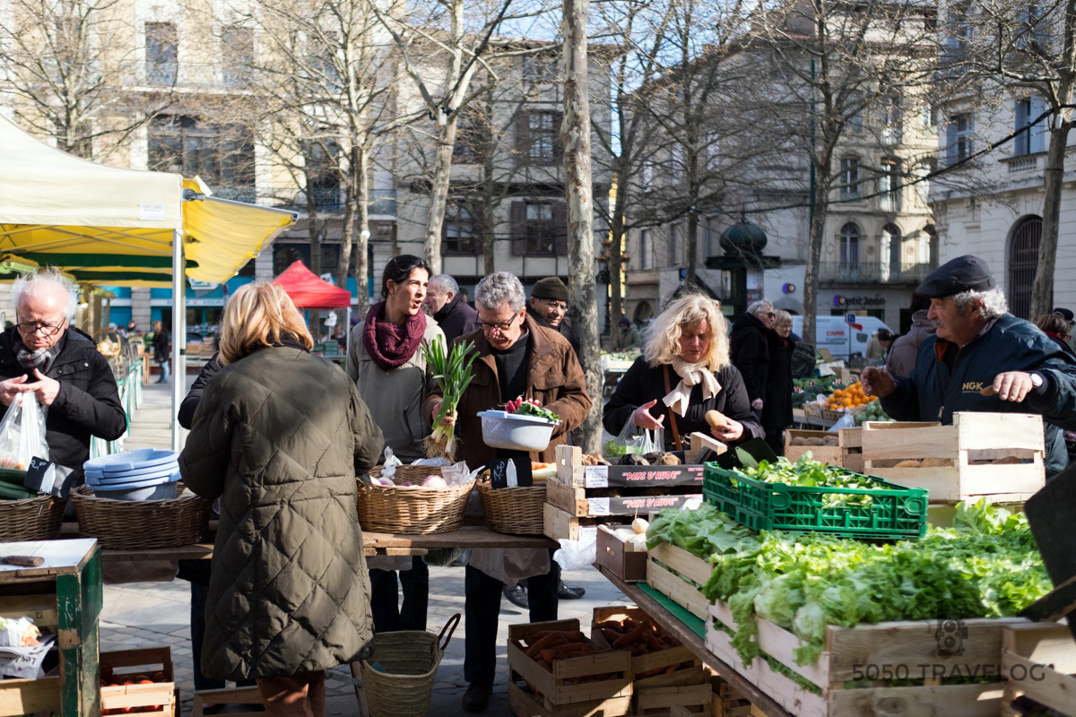 Market at Gambetta Square