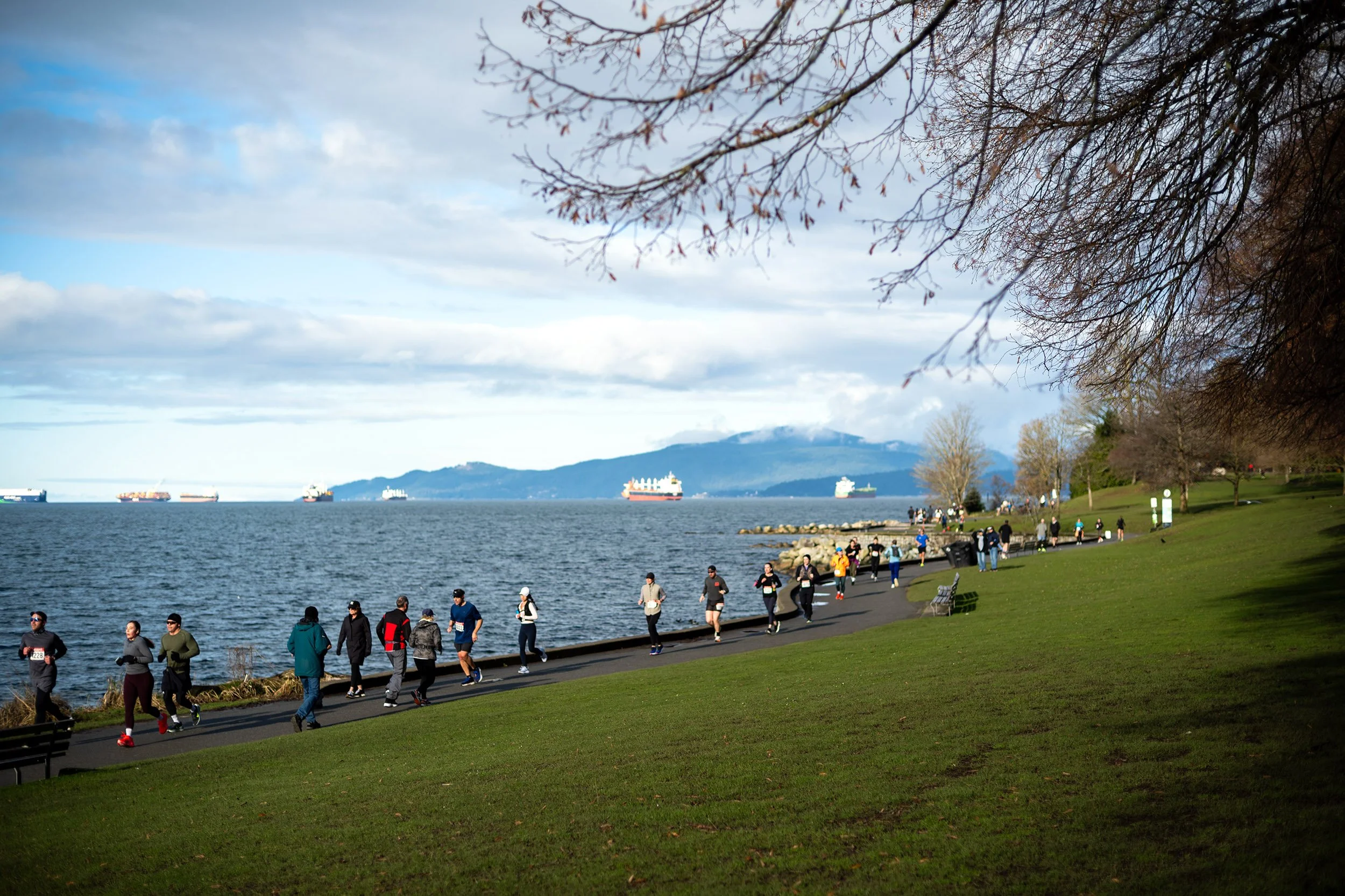 Run event, Stanley Park Seawall, February 2026