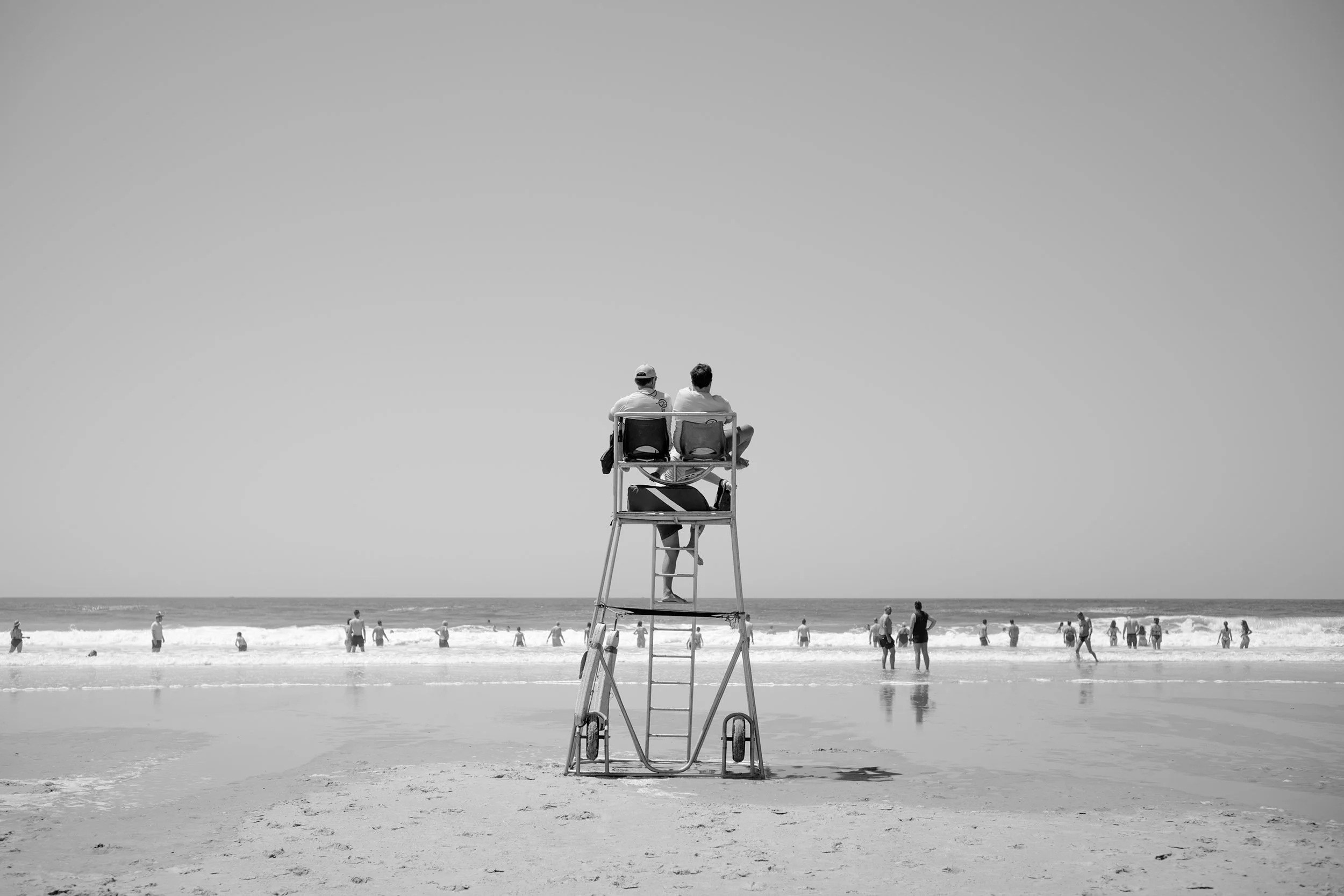 Lifeguards at Moliets-et-Maa, France
