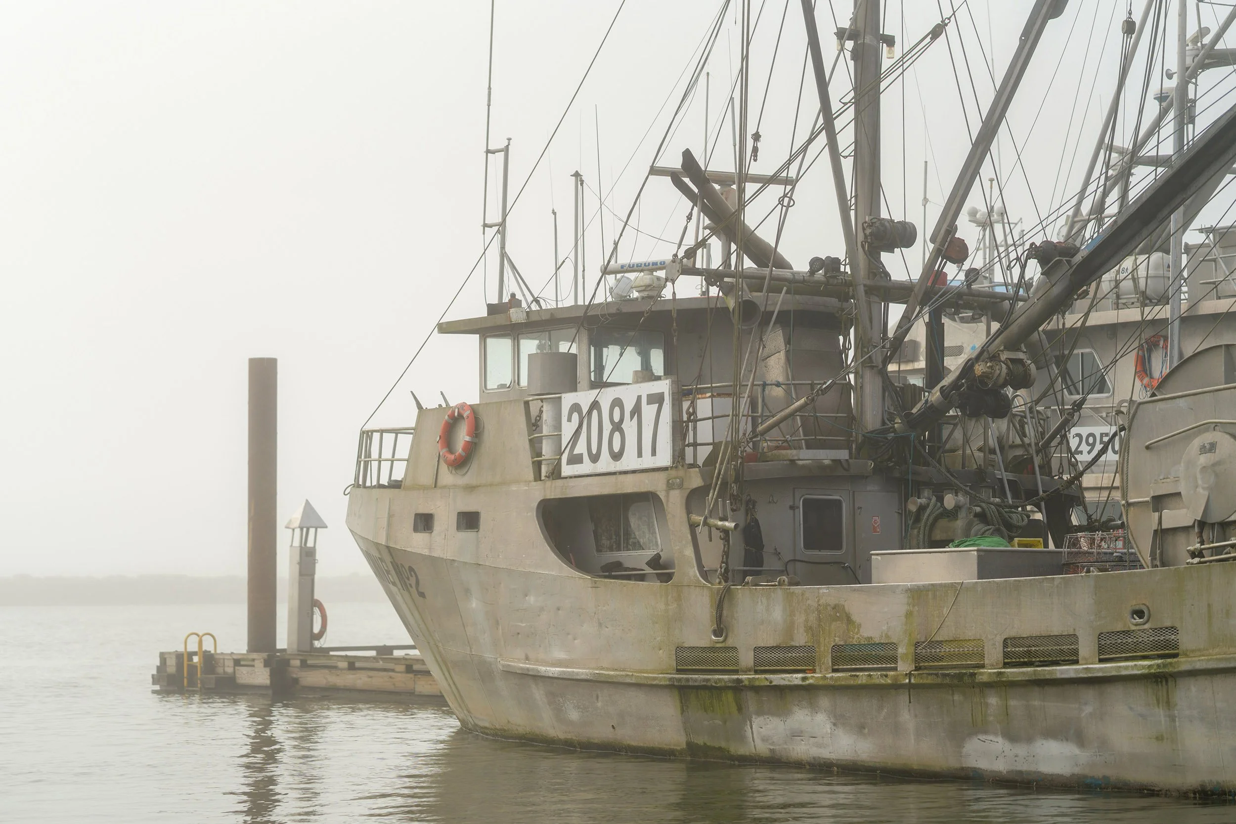 Fishing boat 20817 at Steveston Harbour, BC. Sample image from a Sony A7V and Sony FE 85mm f/1.4 GM II.