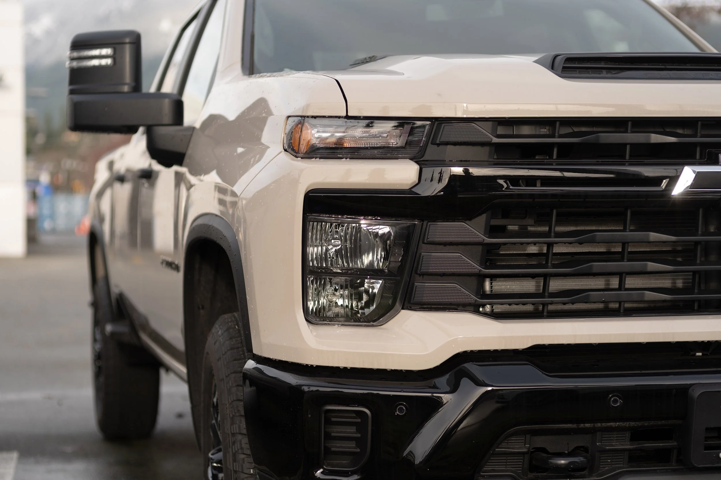 New Chevy truck. Sample image from a Fujifilm X-E5 and Voigtländer Nokton 50mm f/1.2 VM.