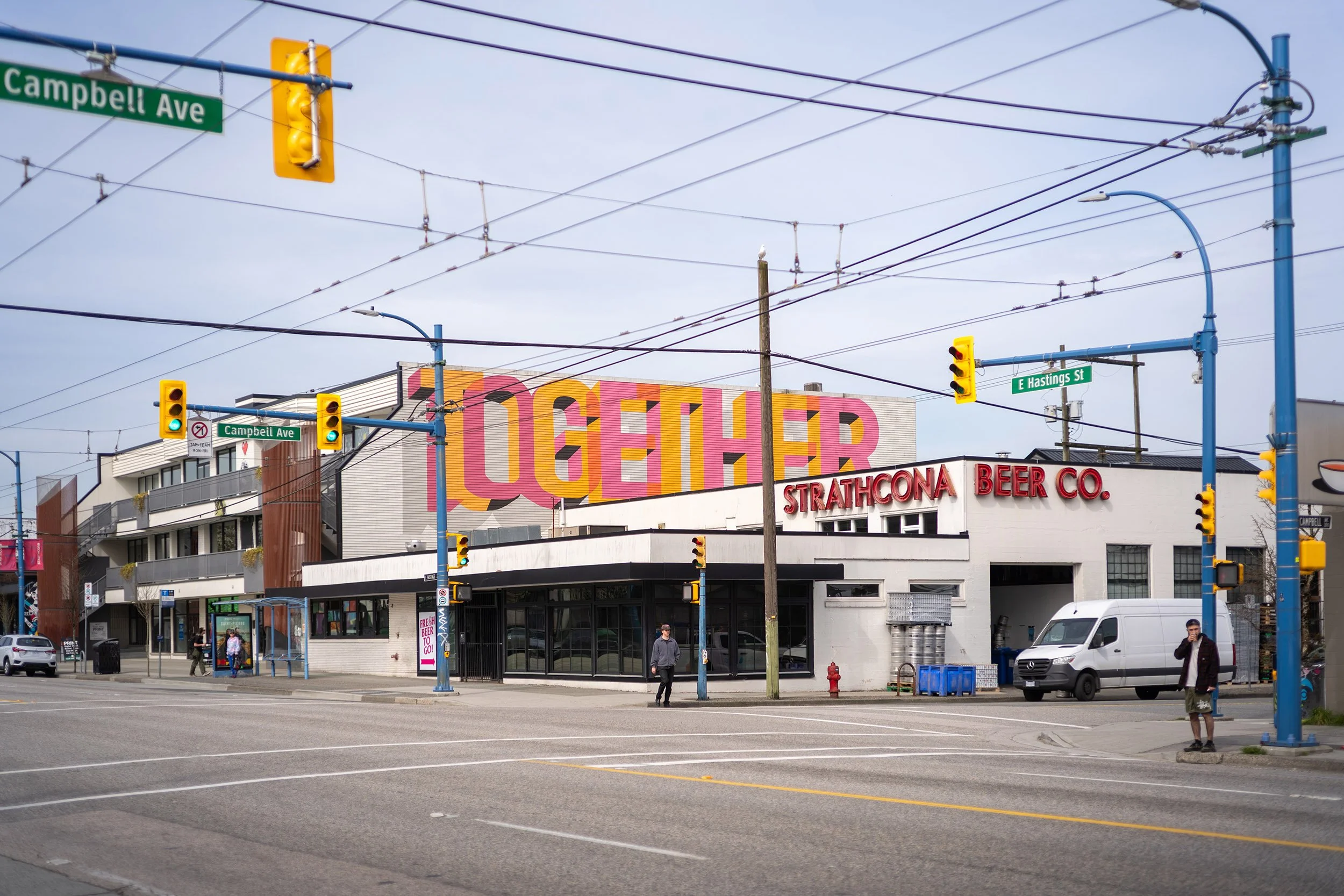 Together mural along East Hastings, Strathcona