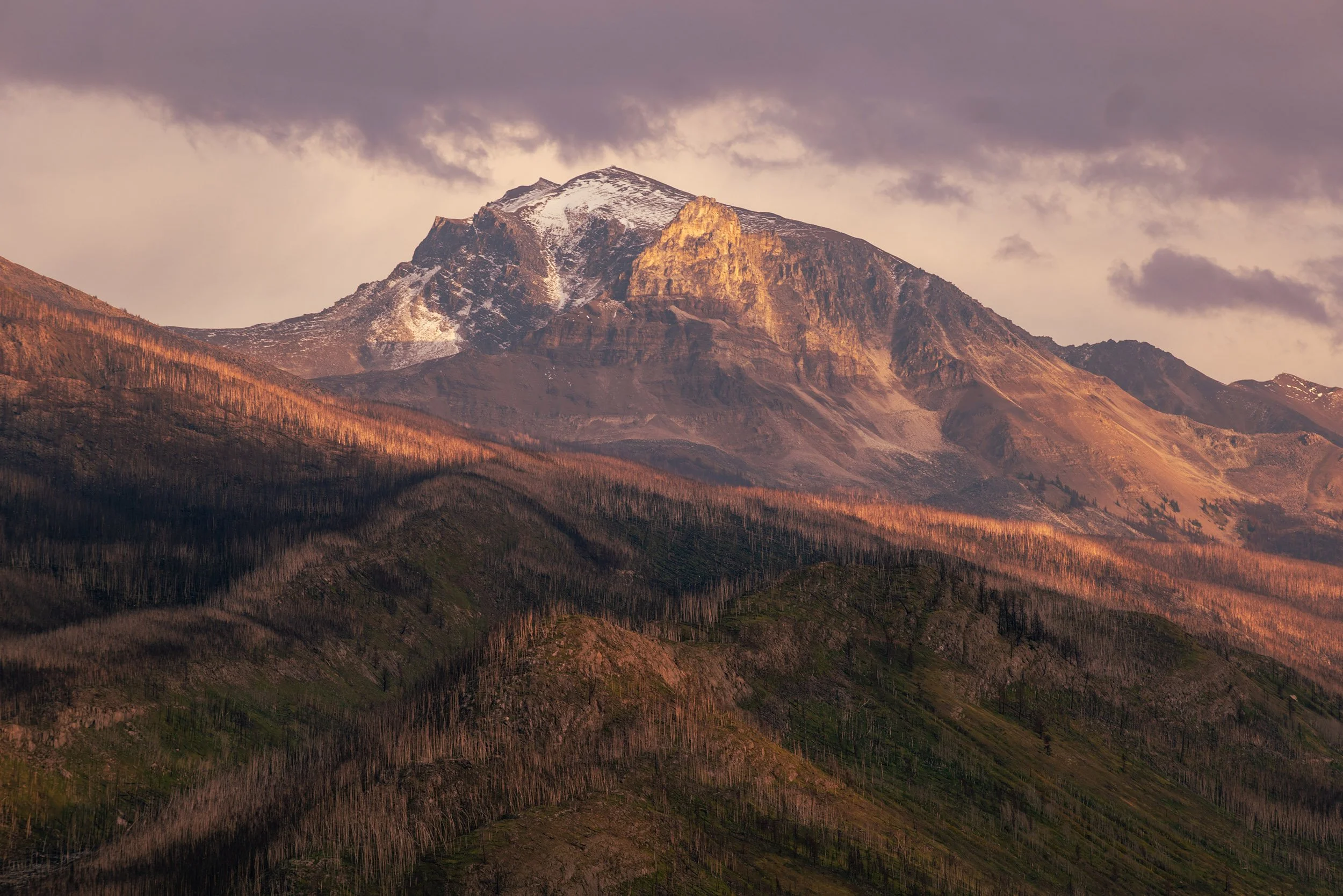 Jasper mountain hillsides, September 2025