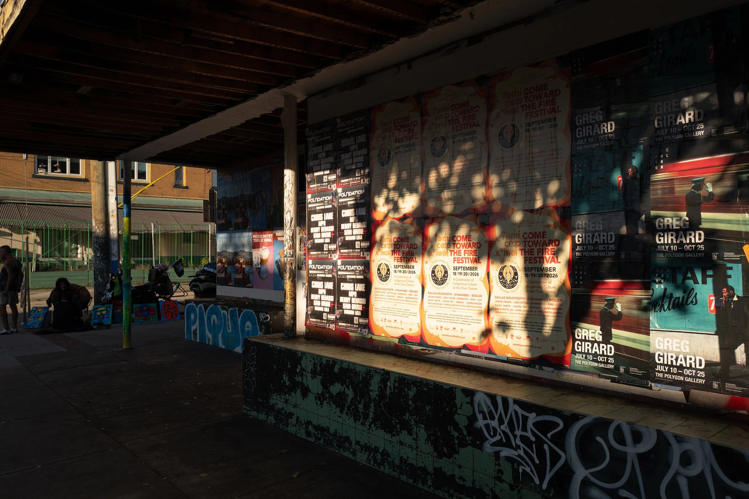 Poster board along Commercial Drive in Vancouver. Sample image from a Leica Q Typ 116.