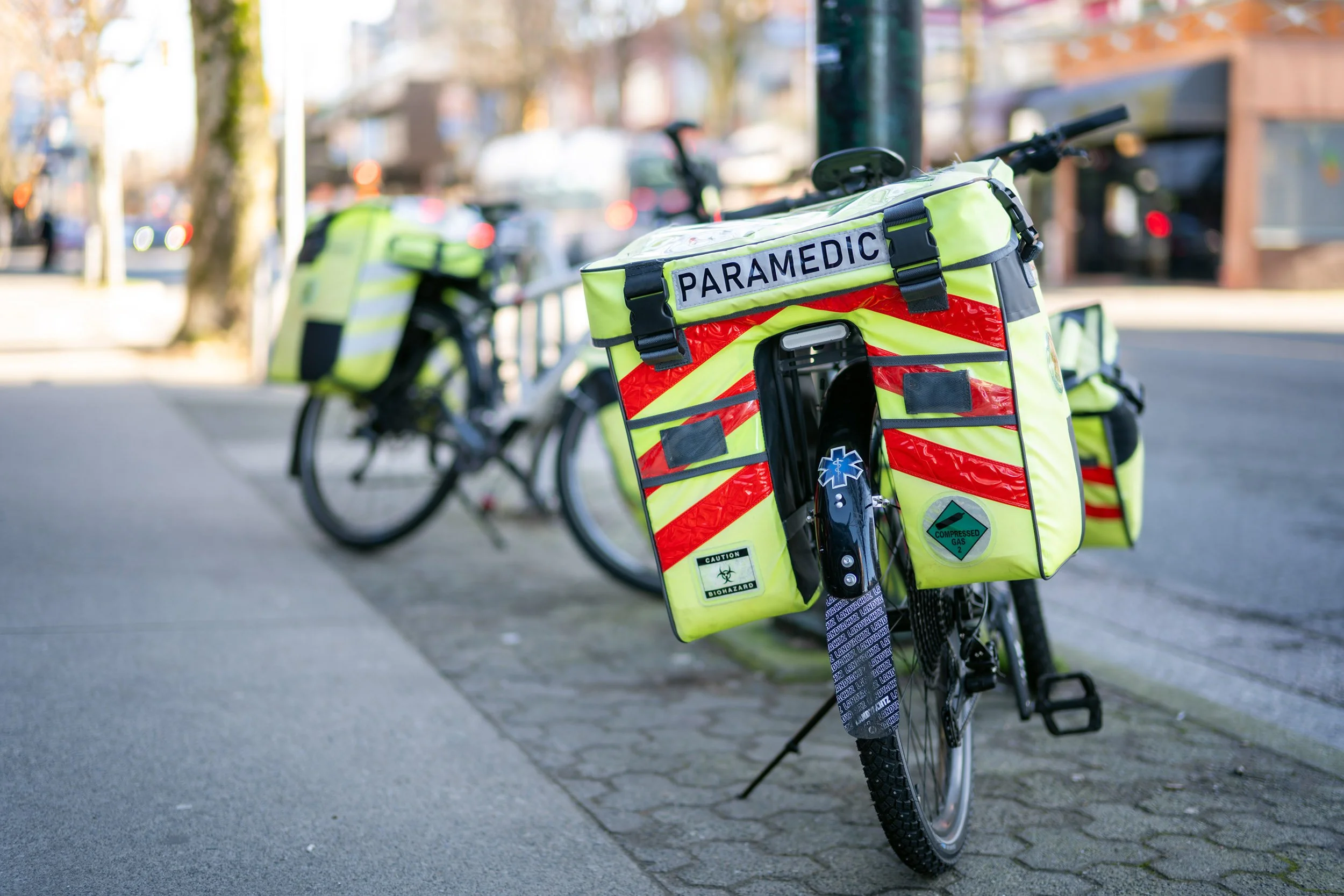 Paramedic Bikes in the West End of Vancouver