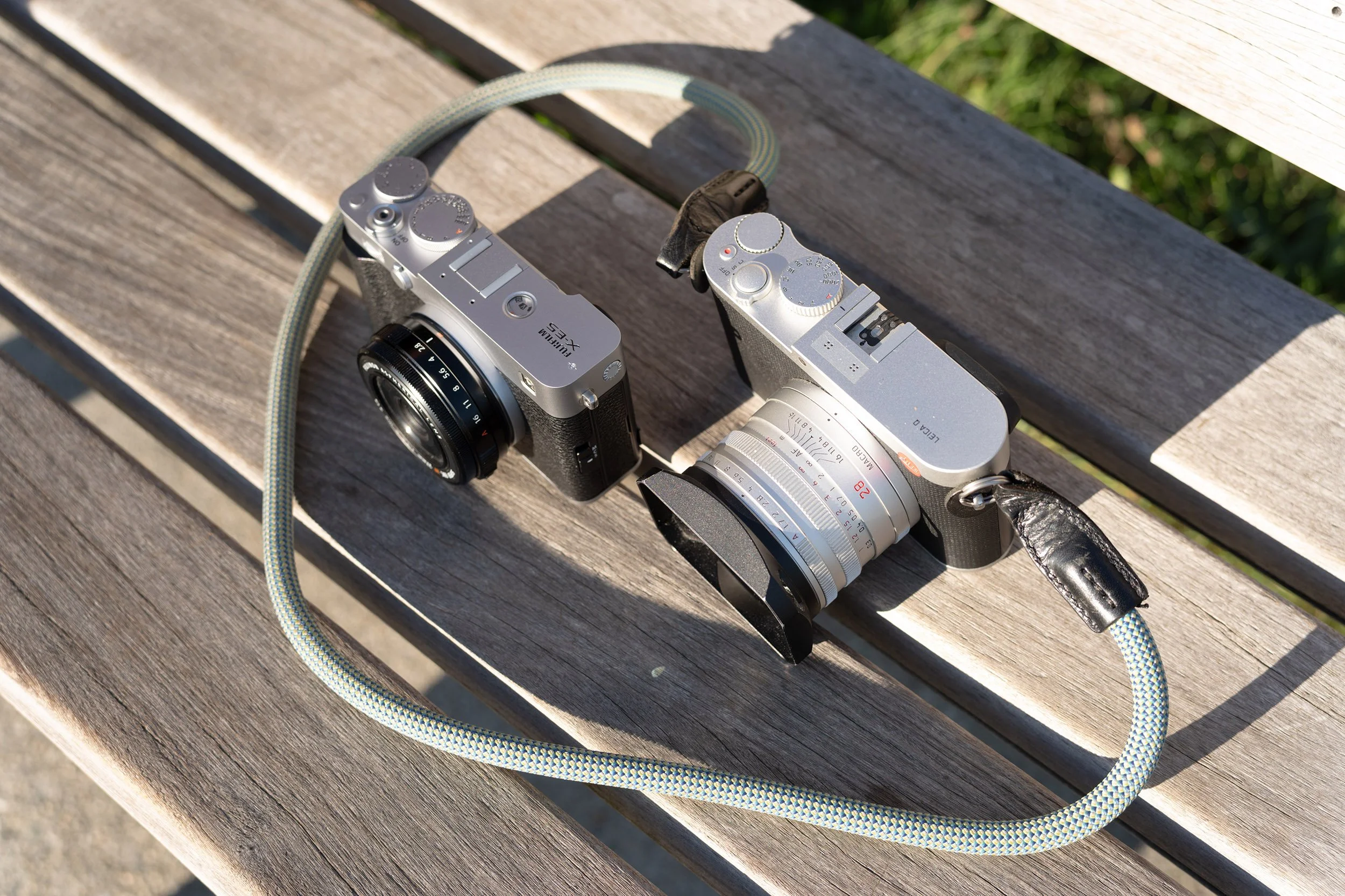 Old and new. The Leica Q Typ 116 and Fujifilm X-E5