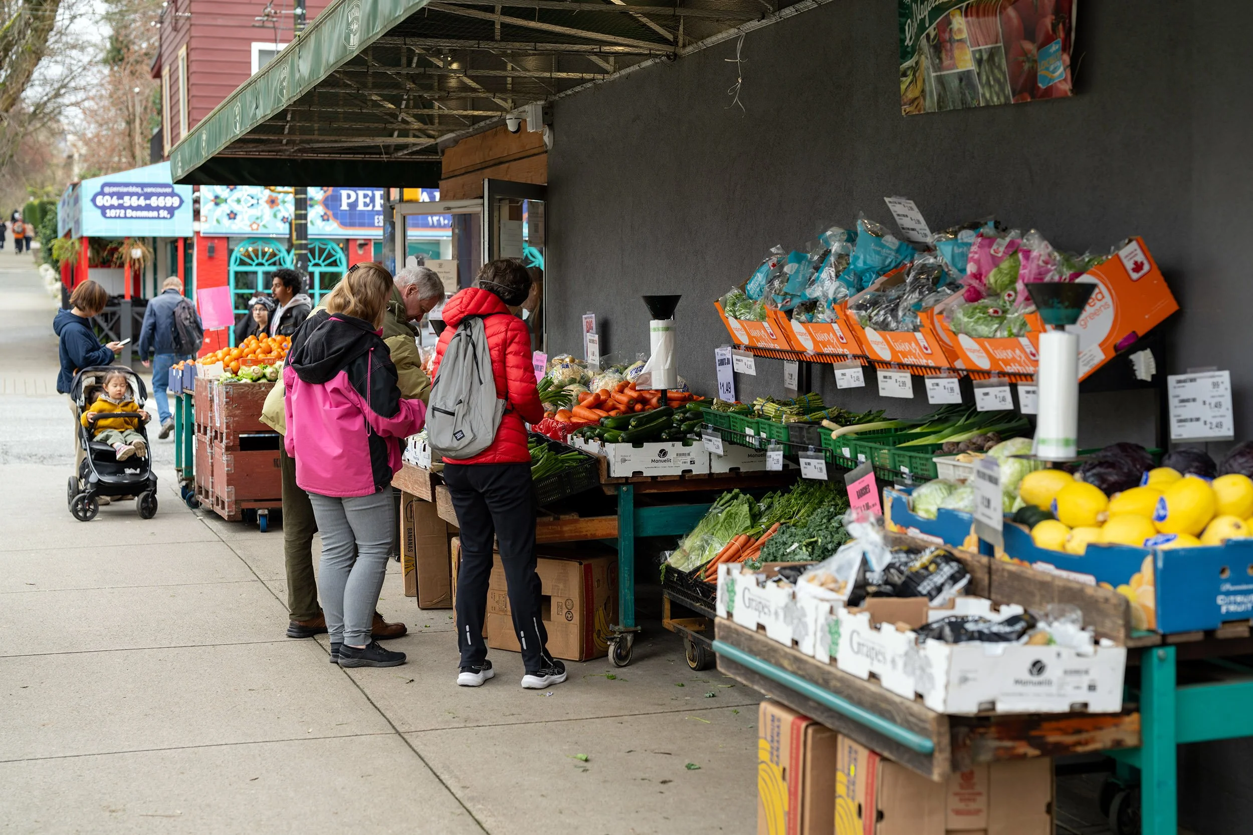 Kins market on Denman and Comox