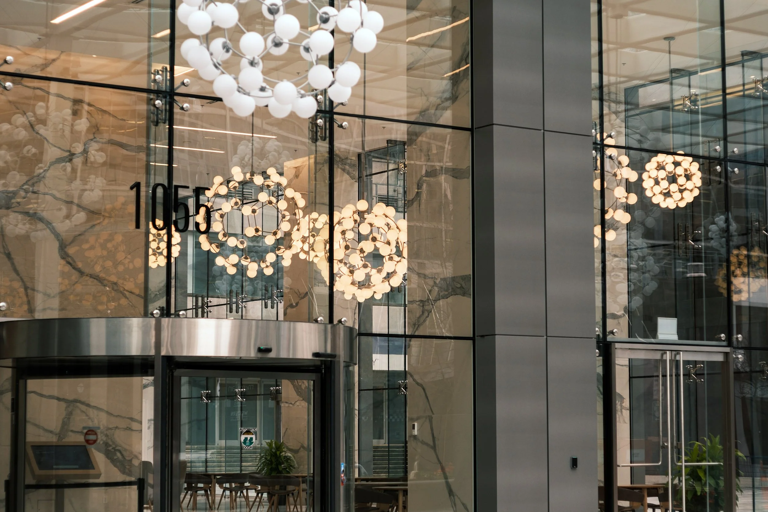 A bank foyer at West Georgia Street in Vancouver.