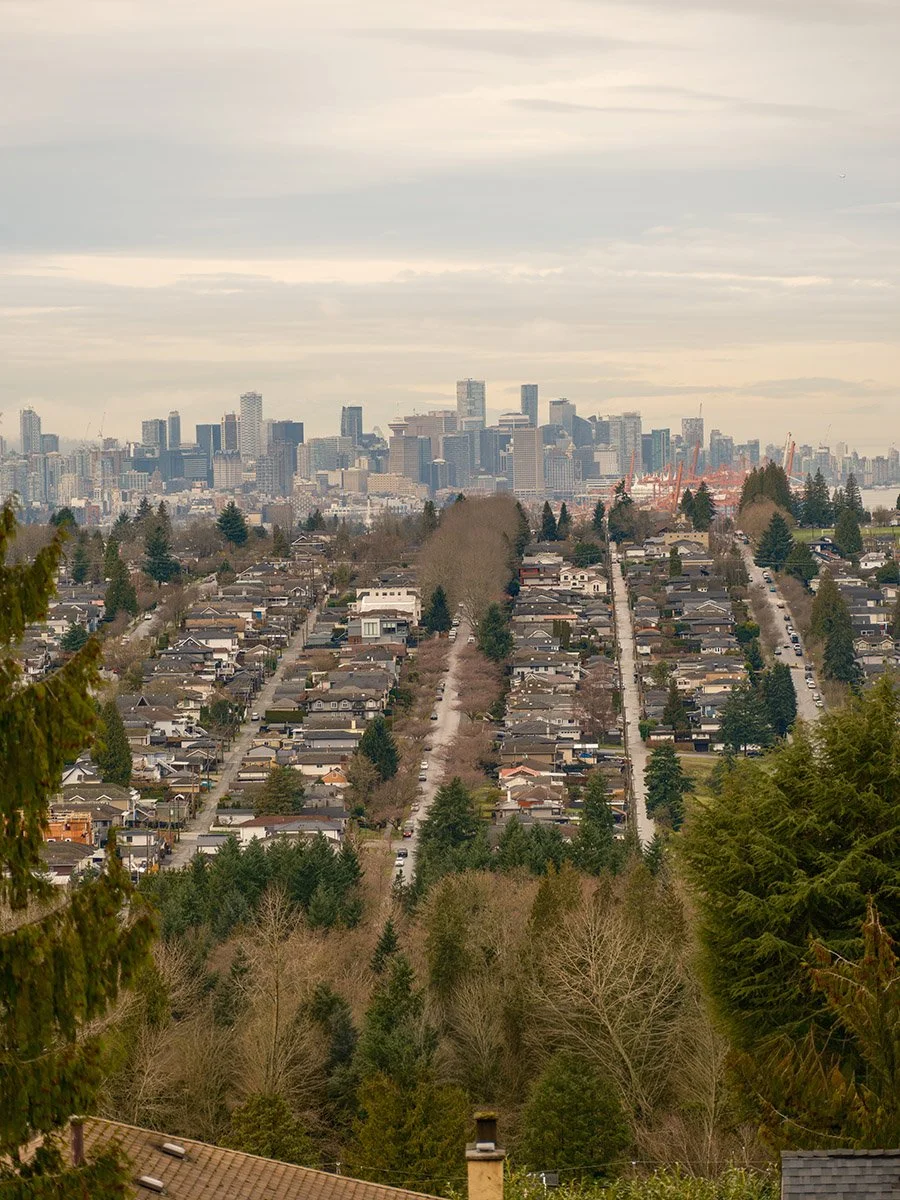 East and downtown Vancouver. Sample image from a Fujifilm GFX 100S II and Fujifilm GF 100-200mm f/5.6 R LM OIS WR