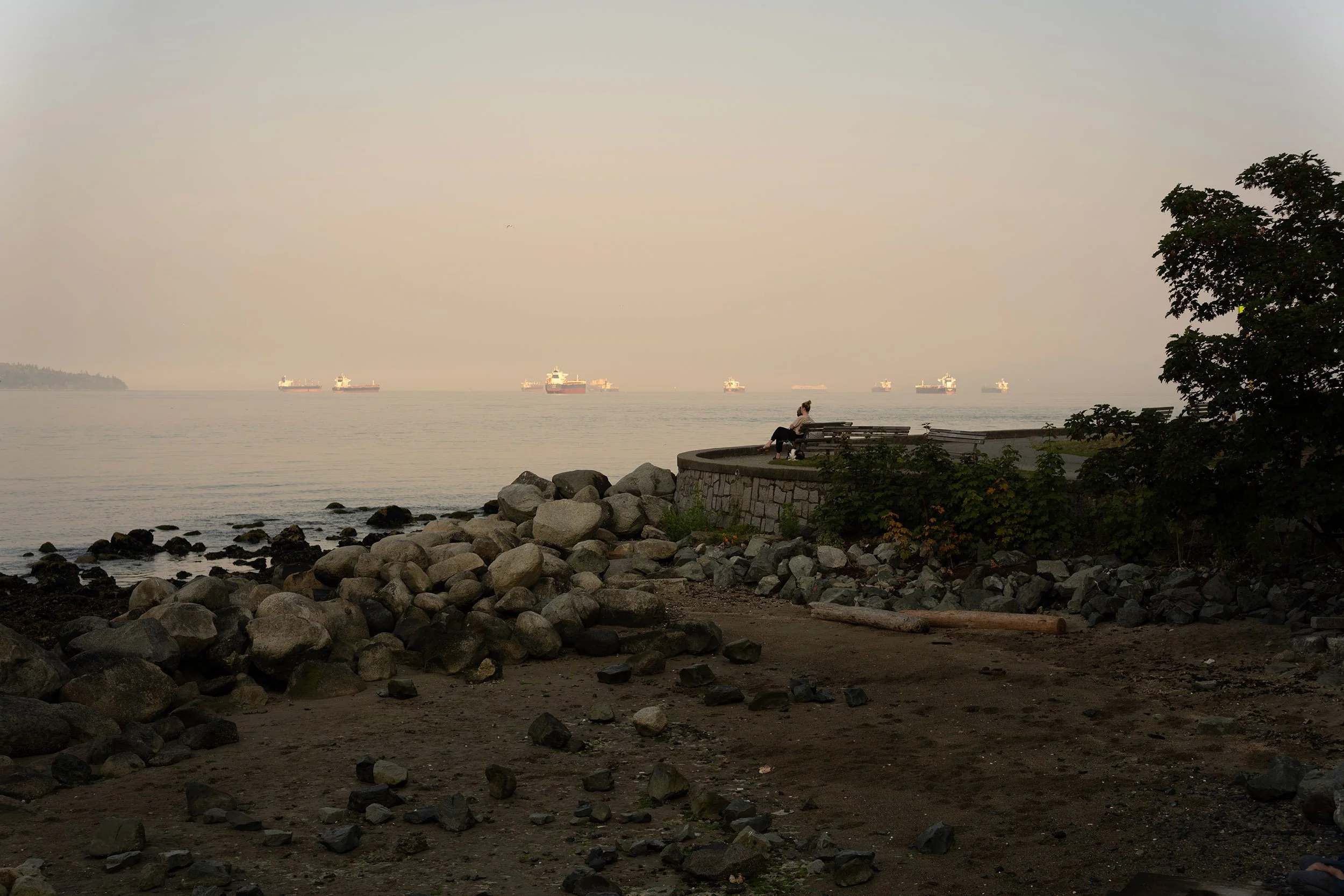 August morning at English Bay in Vancouver 2026
