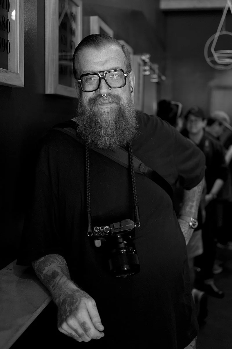 Portrait of a Fujifilm photographer. Sample image from a Sony FE 40mm f/2.5 G and Sony A7 V.