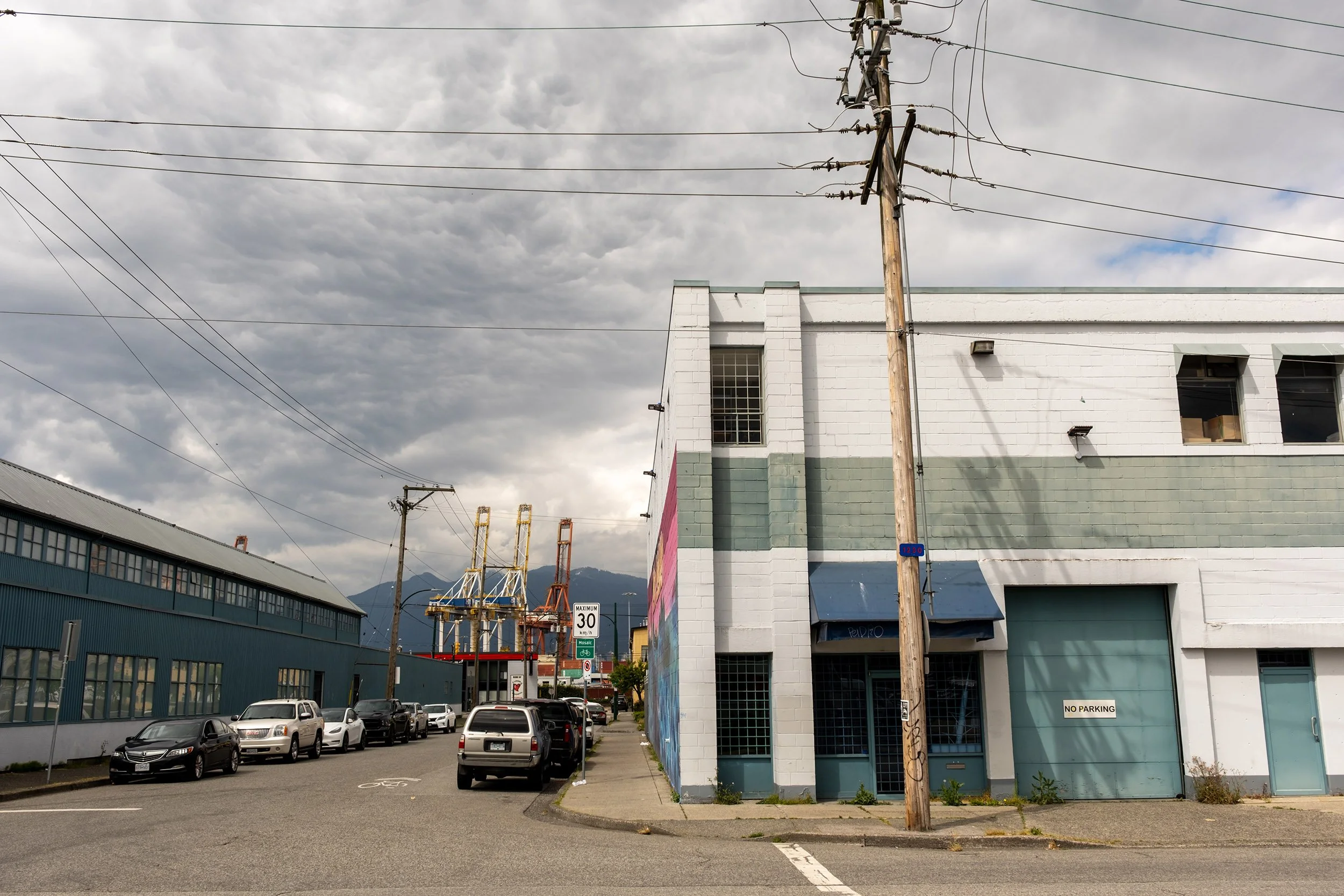 Gloomy looking clouds over East Vancouver. Sample image from a Fujifilm X-T50 and XF 16-50mm f/2.8 R LM WR.