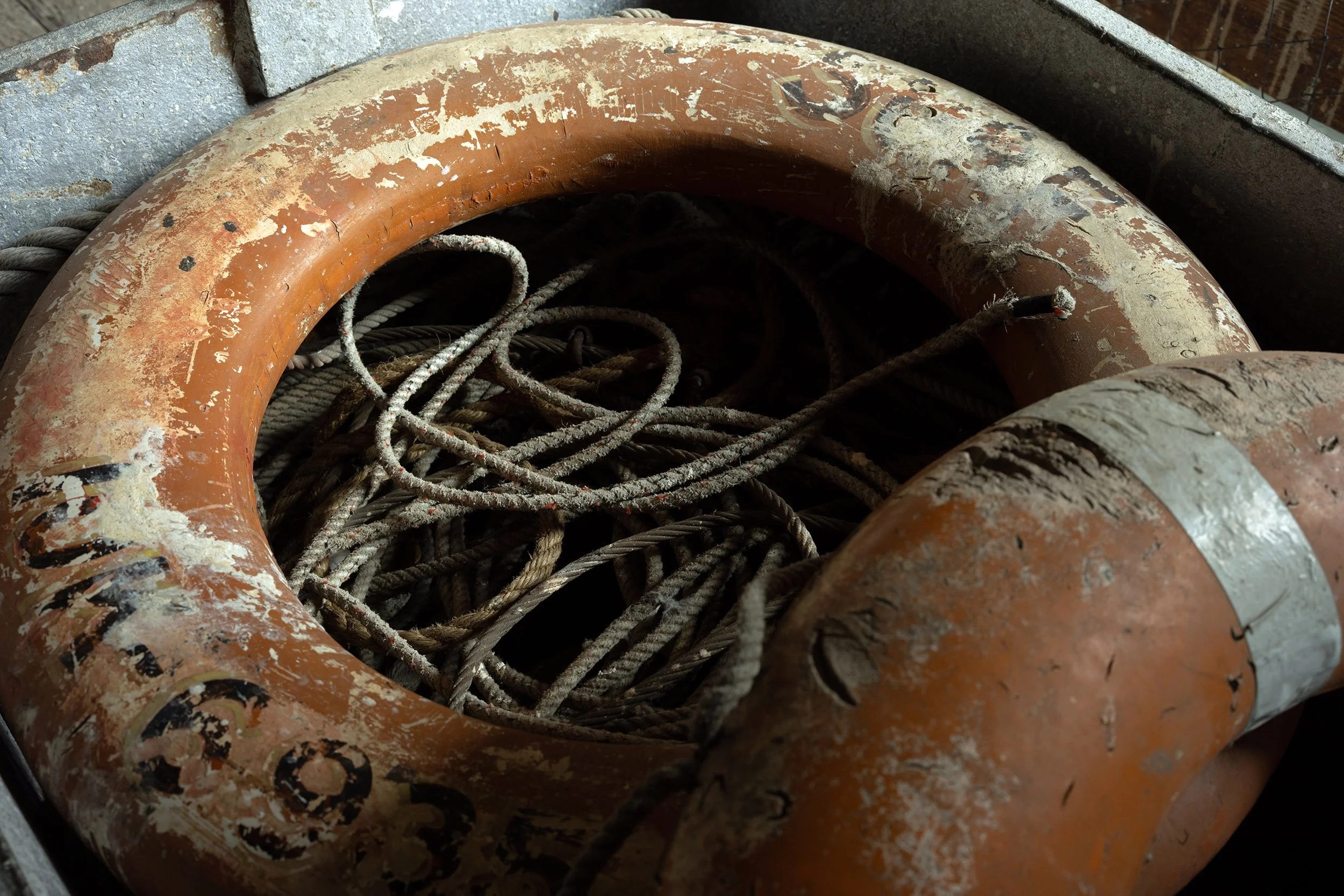 Life saver and rope, Steveston. Sample image from a Sony A7R VI and Sony FE 24-70mm f/2.8 GM II