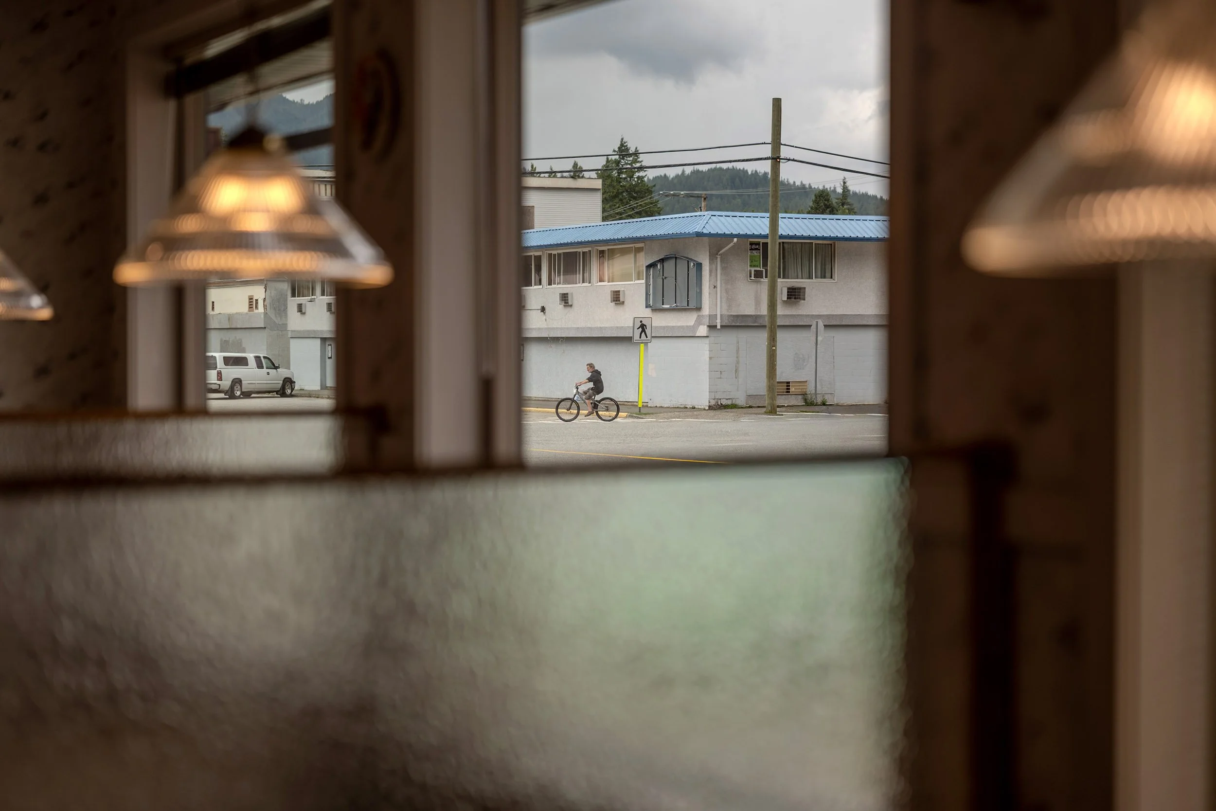 Cyclist in Hope, BC, July 28th, 2026