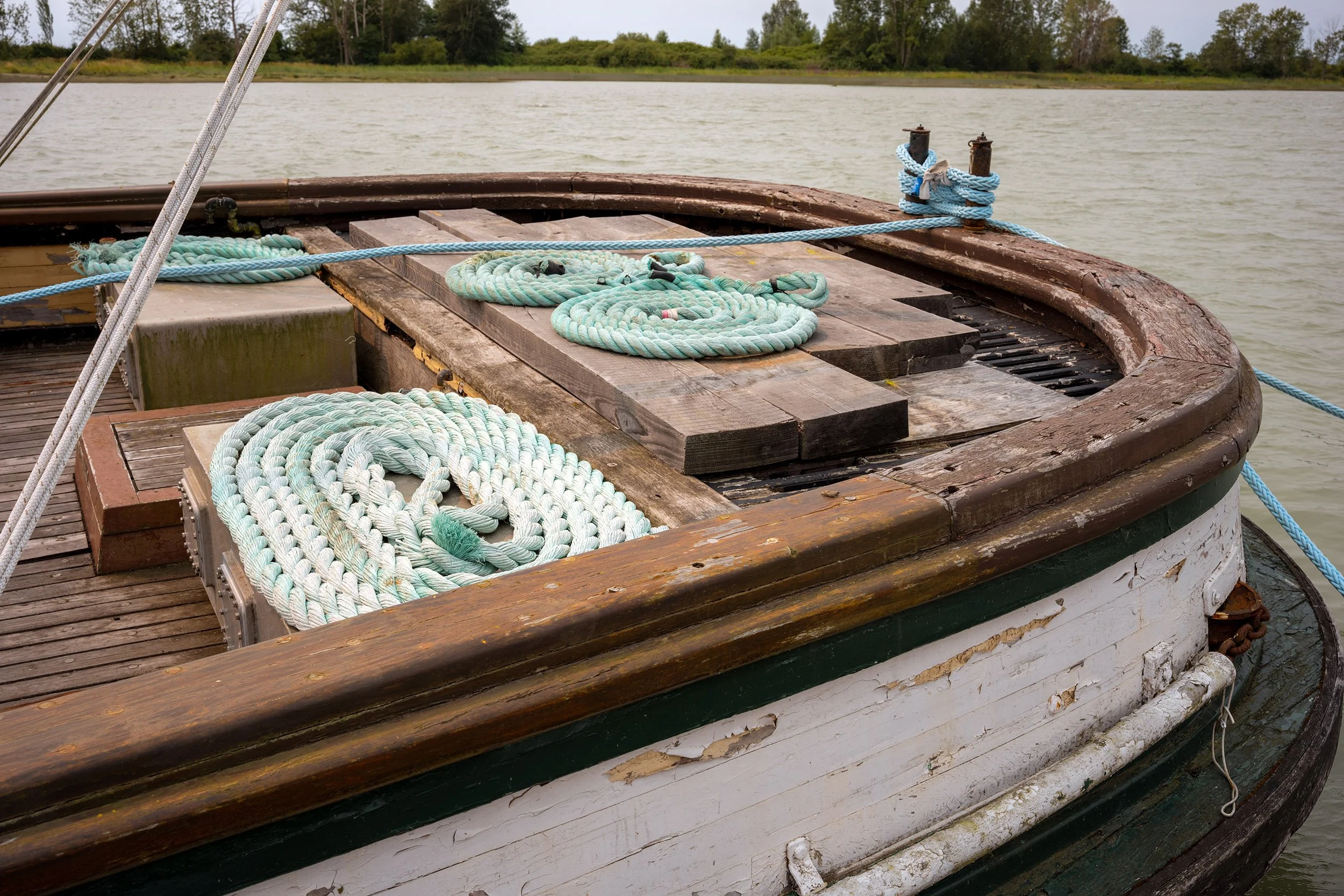 Boat and rope, Steveston. Sample image from a Sony A7R VI and Sigma 35mm f/1.4 DG II Art