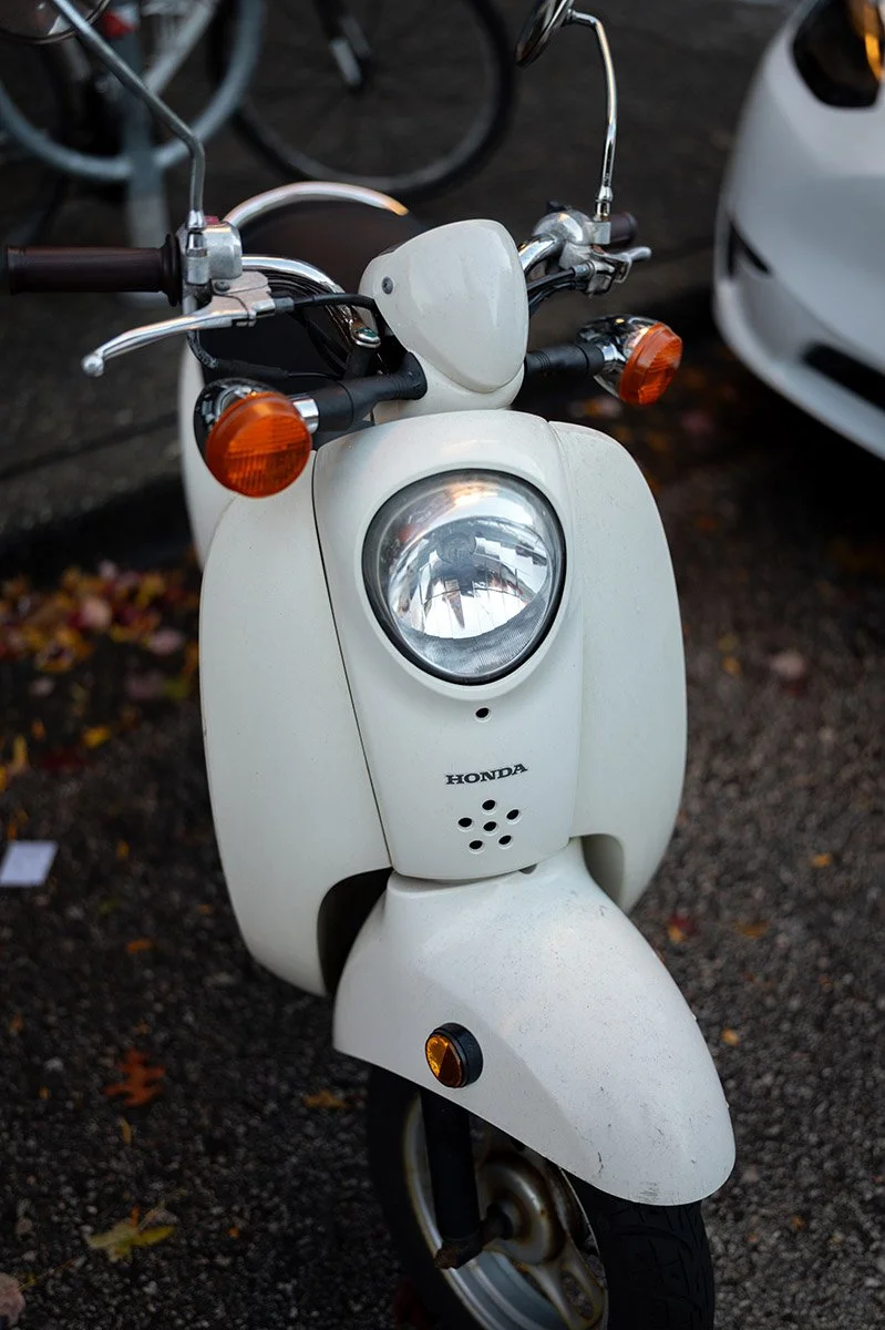 Honda Scooter. Sample image from a Leica SL3-P and Sigma 35mm f/1.4 DG II Art.