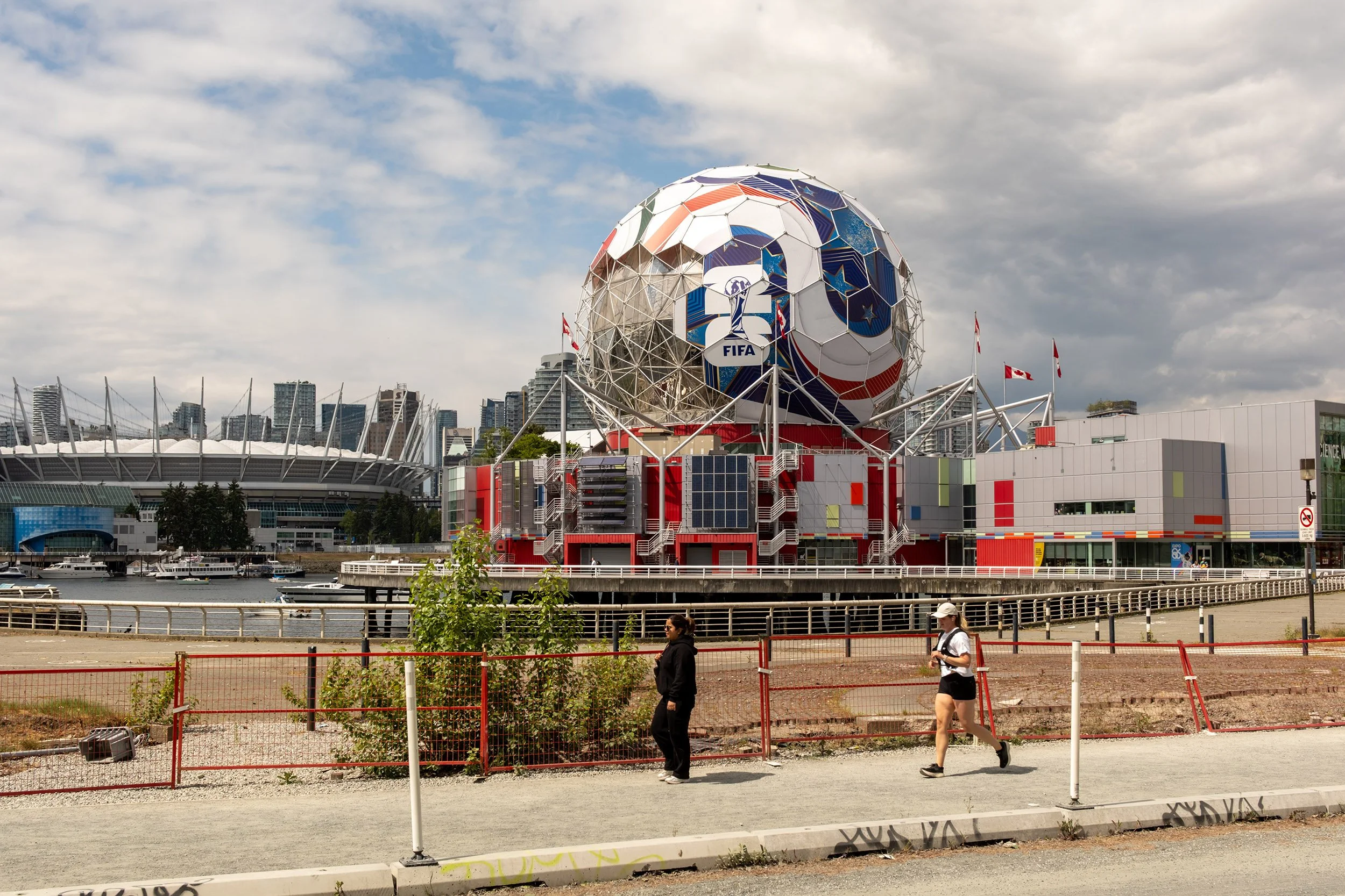 Science World in Vancouver before FIFA World Cup. Sample image from a Fujifilm XF 16-50mm f/2.8-4.8 R LM WR and Fujifilm X-T50.