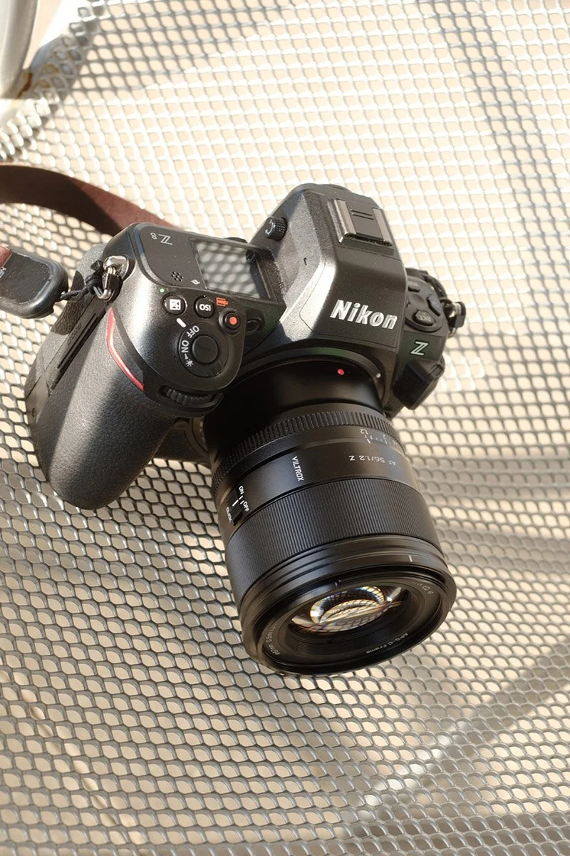 The Viltrox 56mm f/1.2 Pro Z, Nikon Z-Mount, shown on the Nikon Z8