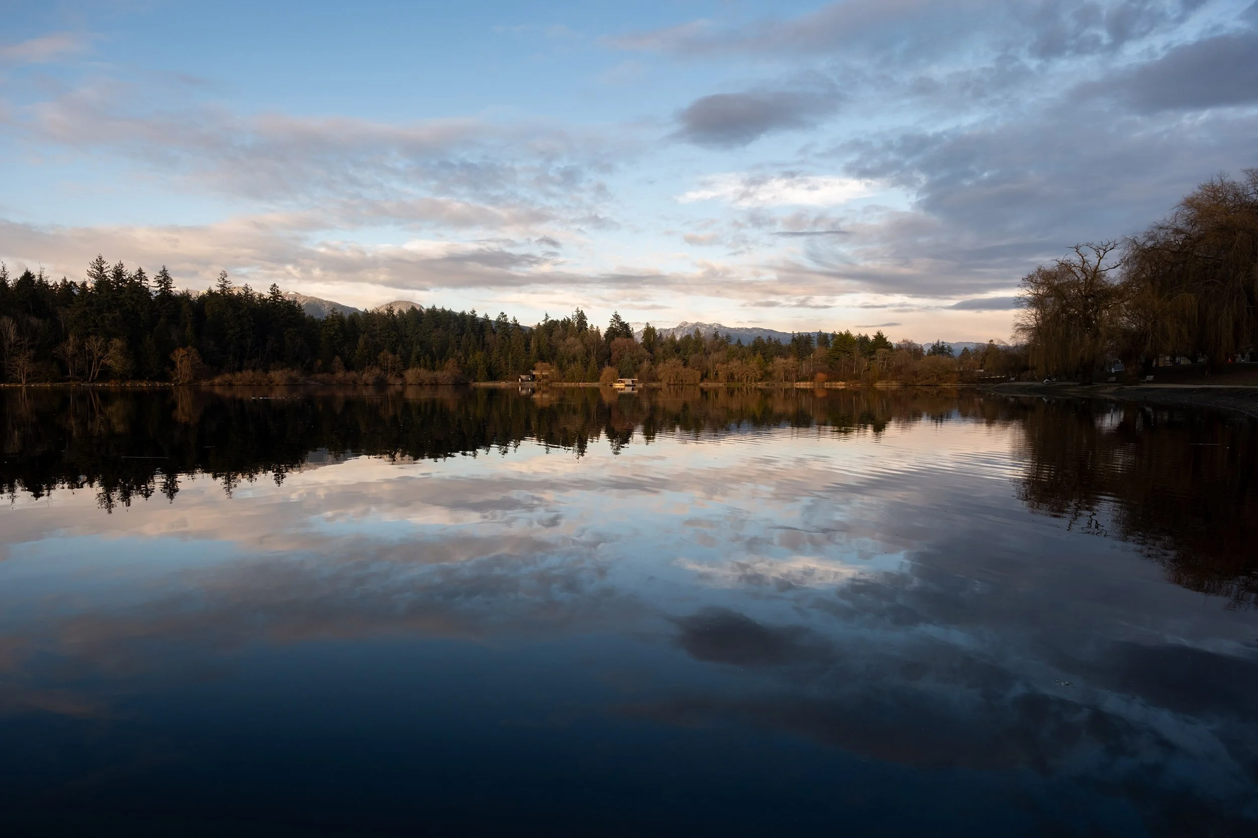Lost Lagoon on a calm February day