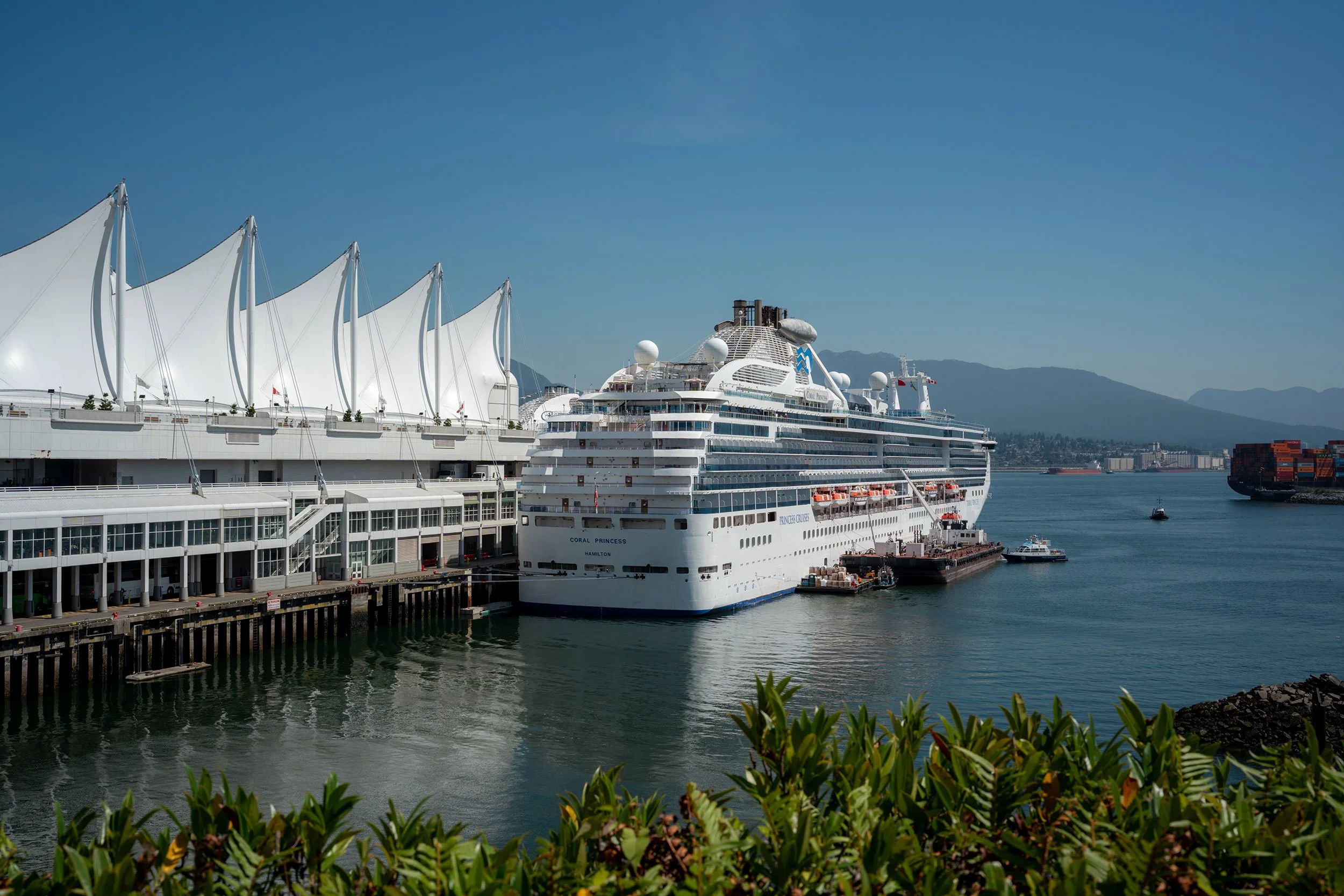 Cruise ship at Canada Place, July 15, 2026