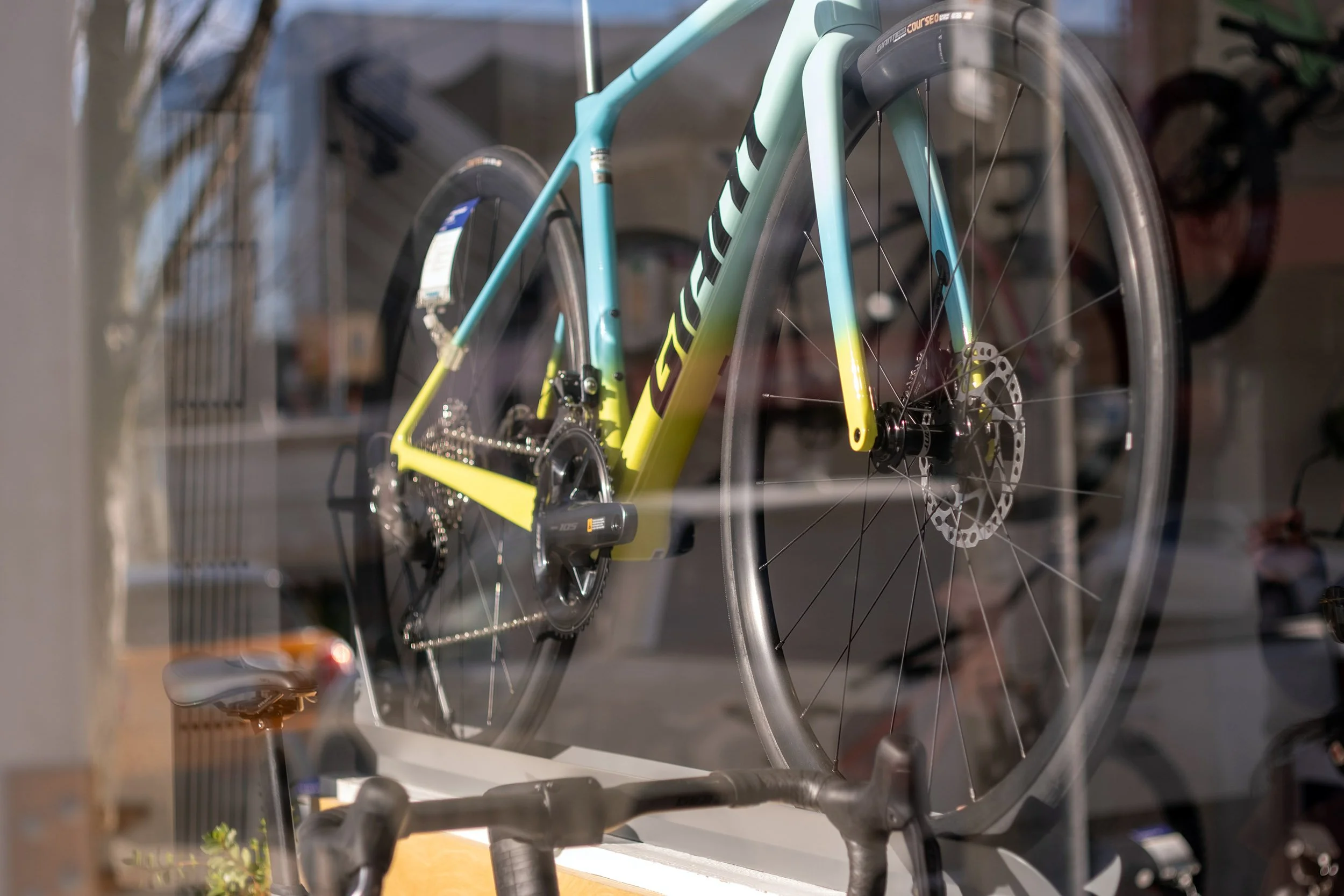 Giant bike on display at West 4th Ave, Vancouver